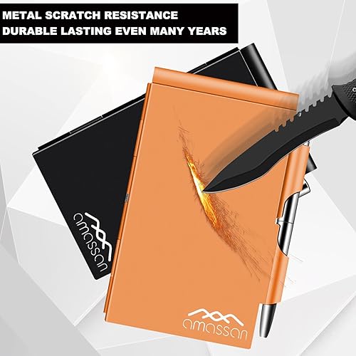 Miniatura 6 de amassan Cuaderno de bolsillo de metal y bloc de notas magnético, bloc de notas para lista de comestibles, lista de tareas, listas de compras,