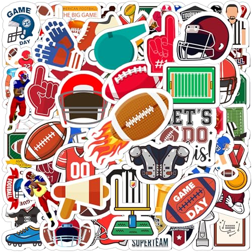 Autocollants football, 100 pièces imperméables, articles fête sport
