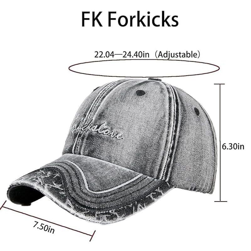 Image of Baseball Cap for Women Men - Adjustable Size Hat | Sun Protection,Colourfast,Moisture Wicking,Ponytail Hole,Wrinkle Free