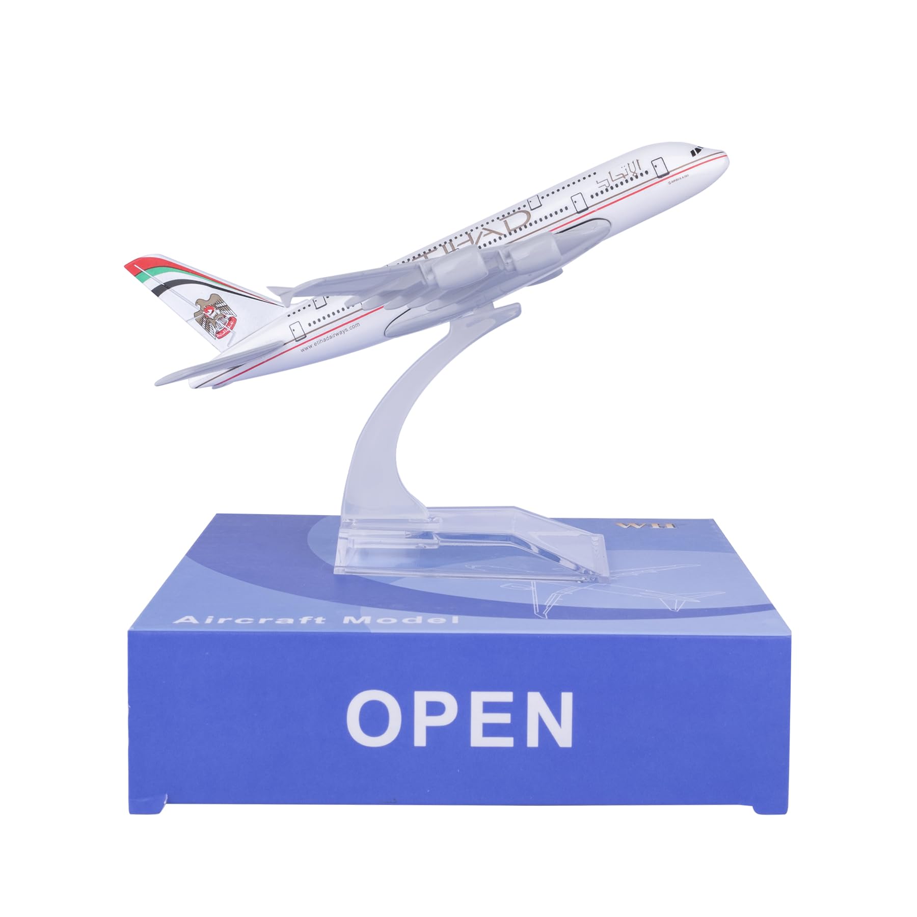 1/400 Scale Model Etihad 380 Model Plane Diecast Model Airplanes for adults Die-cast Airplanes for Home/Office Décor