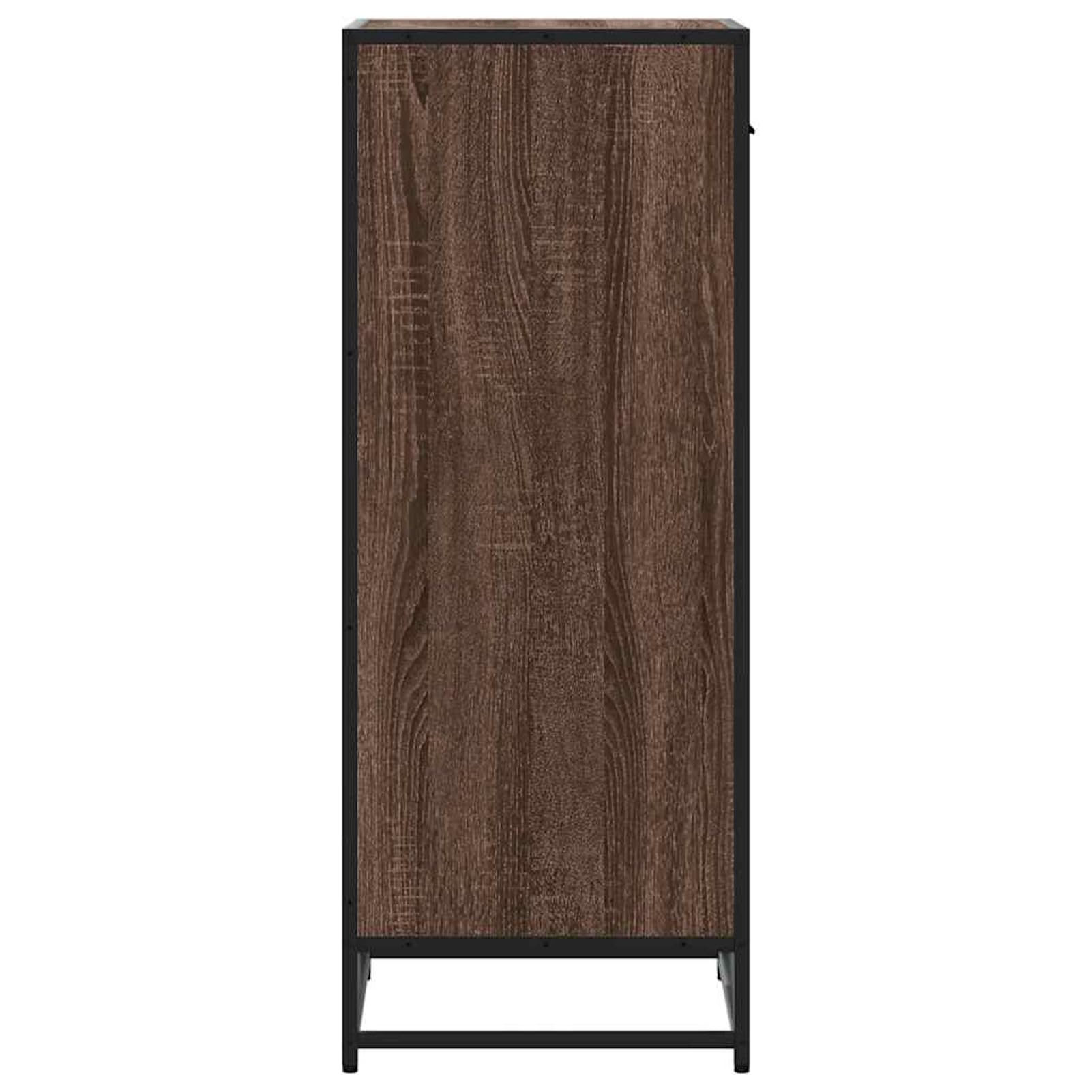 Gecheer Schuhregal Braun Eichen-Optik 48x38x97,5 cm Holzwerkstoff, Schuhregal Schuhablage Schuhorganizer für Flur Eingangsbereich Schlafzimmer849213