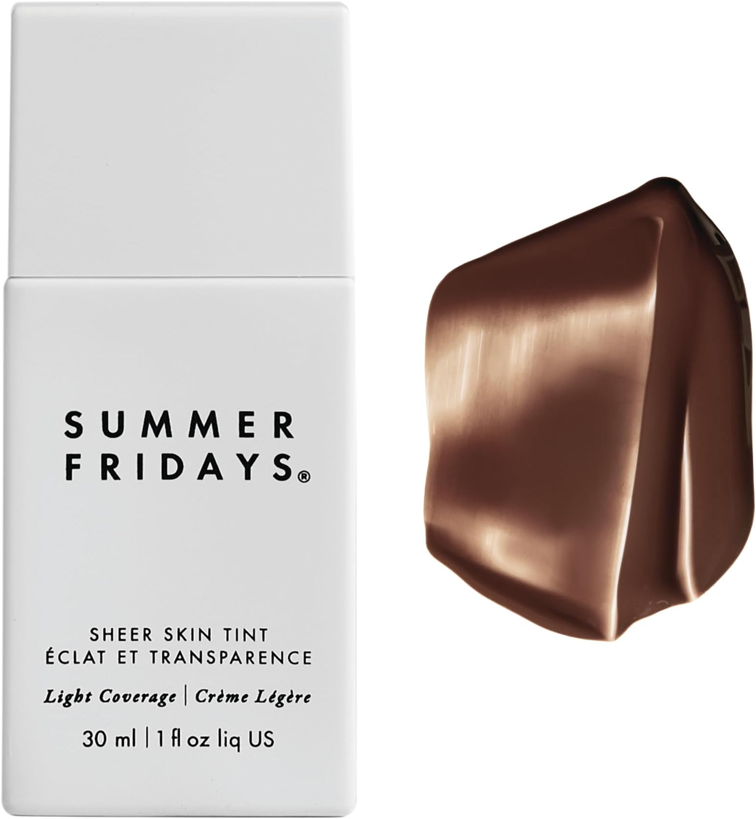 Summer Fridays Sheer Skin Tint - Skin Tint with Hyaluronic Acid - Helps Diminish Uneven Skin Tone - Sheer to Light Coverage - Shade 9 - Rich Deep with Neutral Cool Undertones (1 Fl Oz)