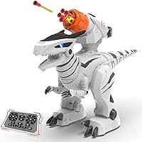Vista 1 de STEMTRON Robot de dinosaurio de juguete programable de control remoto para niños, dinosaurio robótico interactivo, dinosaurio robo, robot RC