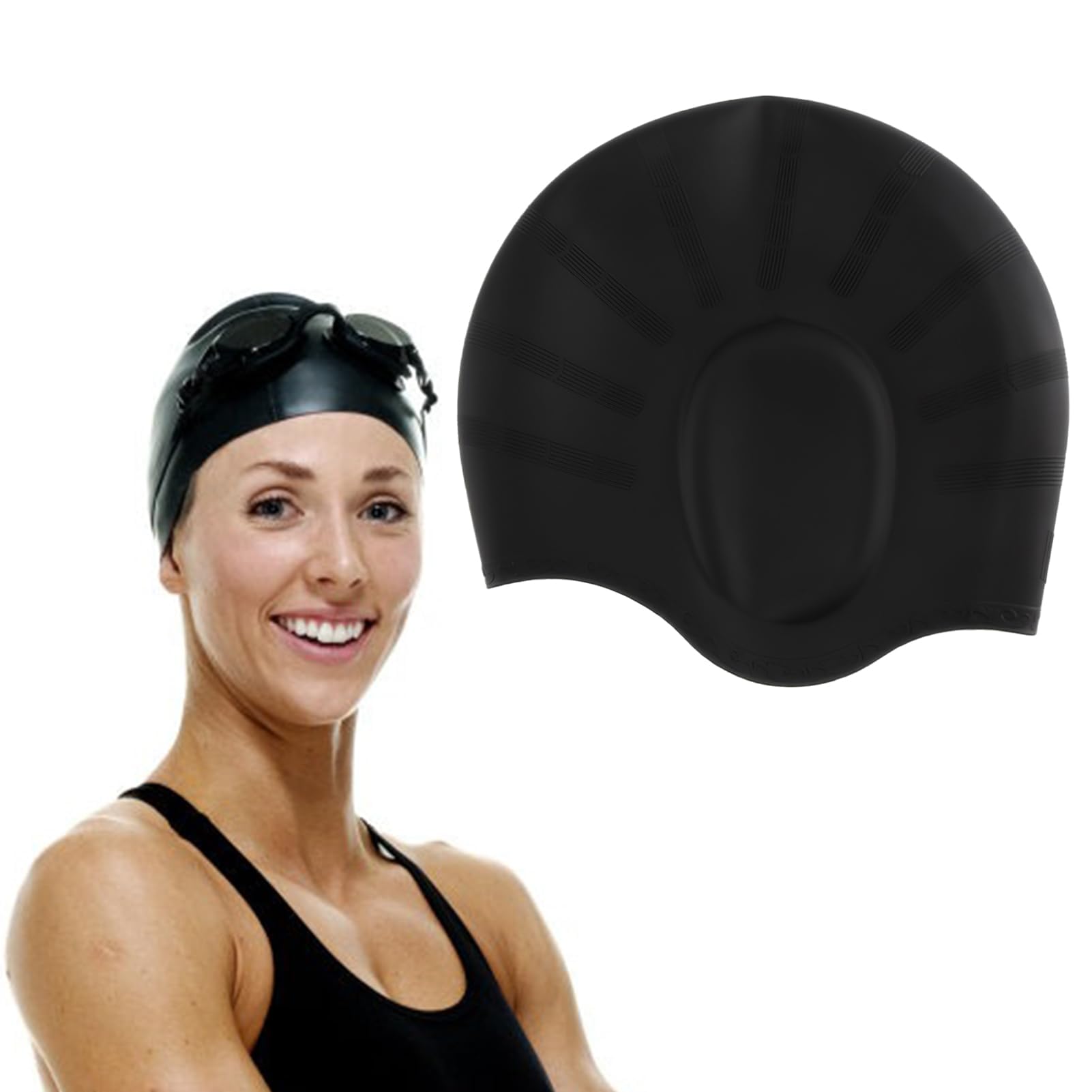 2 Cuffie Da Nuoto In Silicone - Protezione Orecchie, Design Ergonomico. Perfette Per Uomo, Donna E Bambini. Idrodinamiche E Facili Da Usare!