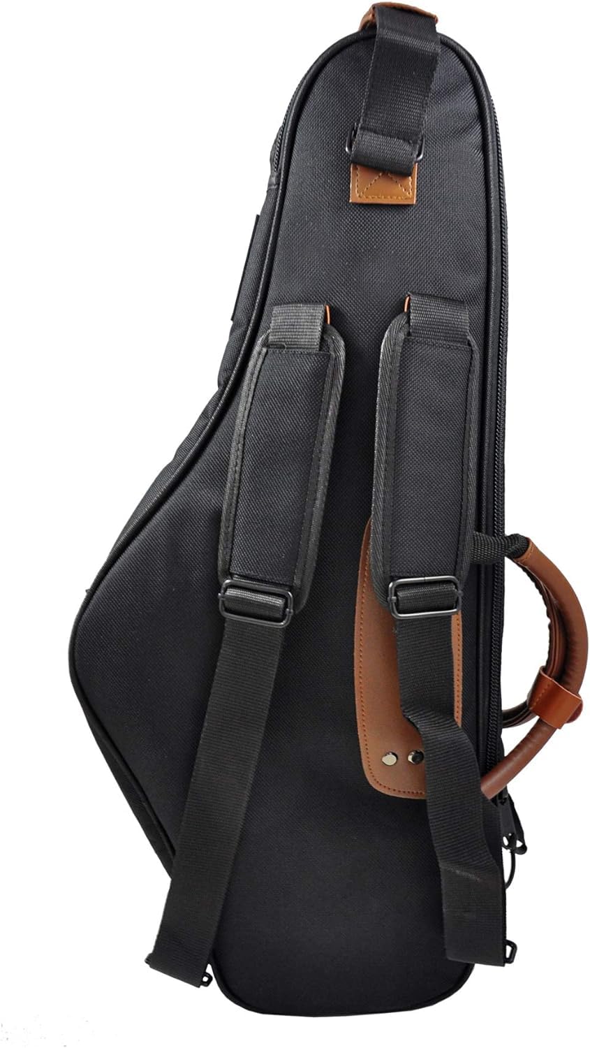 Gig Bag for Alto Saxophone - Extra Sturdy and Well Padded - With Removable Backpack Straps and Additional Protective Strip on the Funnel Side