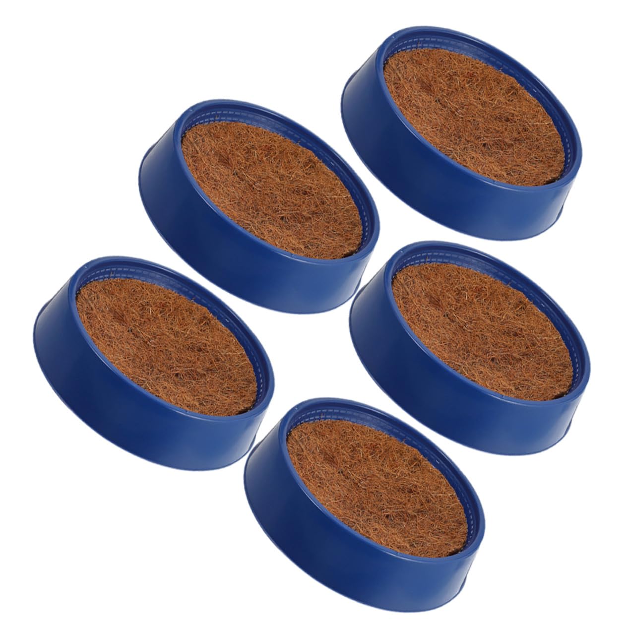 Nido per Piccioni Riutilizzabile in Plastica Blu, Pastiglia di Nidificazione Resistente all'Usura per Uccelli Domestici, Adatto per Finestra o Matrimonio, Set da 5 Pezzi