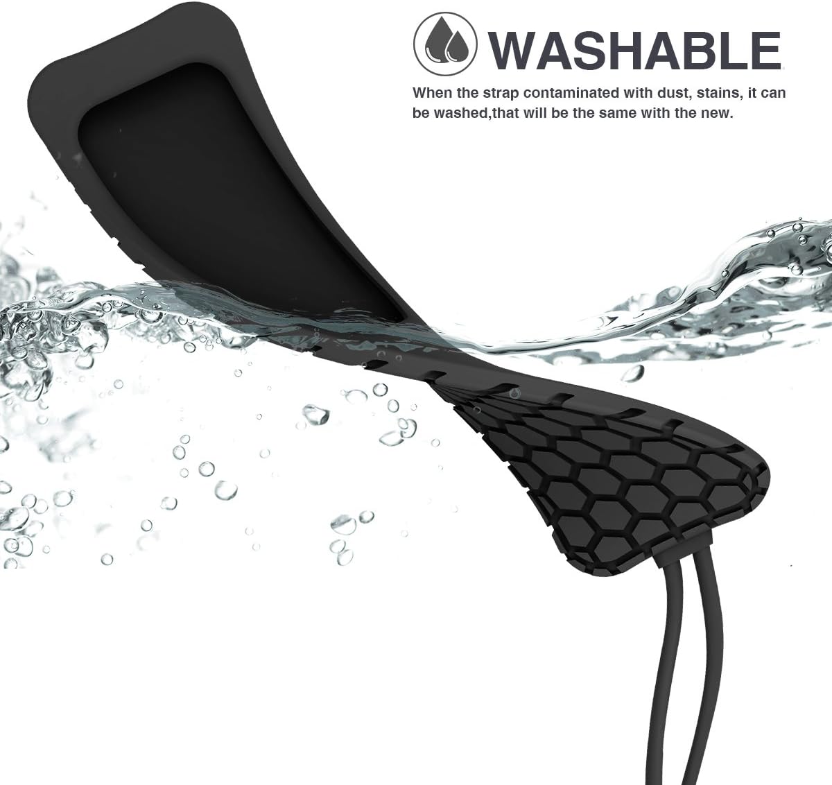 Sahiyeah Case Compatible for Apple TV Remote Case Light Weight Anti Slip Waterproof Shockproof Silicone Protective Case Cover for Apple TV 2 3 Remote Controller,Black
