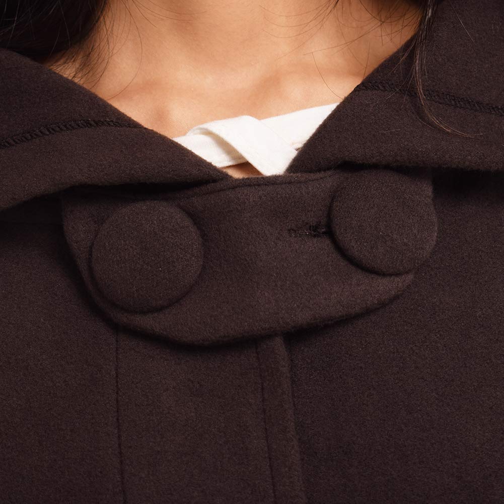 GRACEART Longue Cape à Capuche Poncho Veste Blouson Manteau Robes Chaude