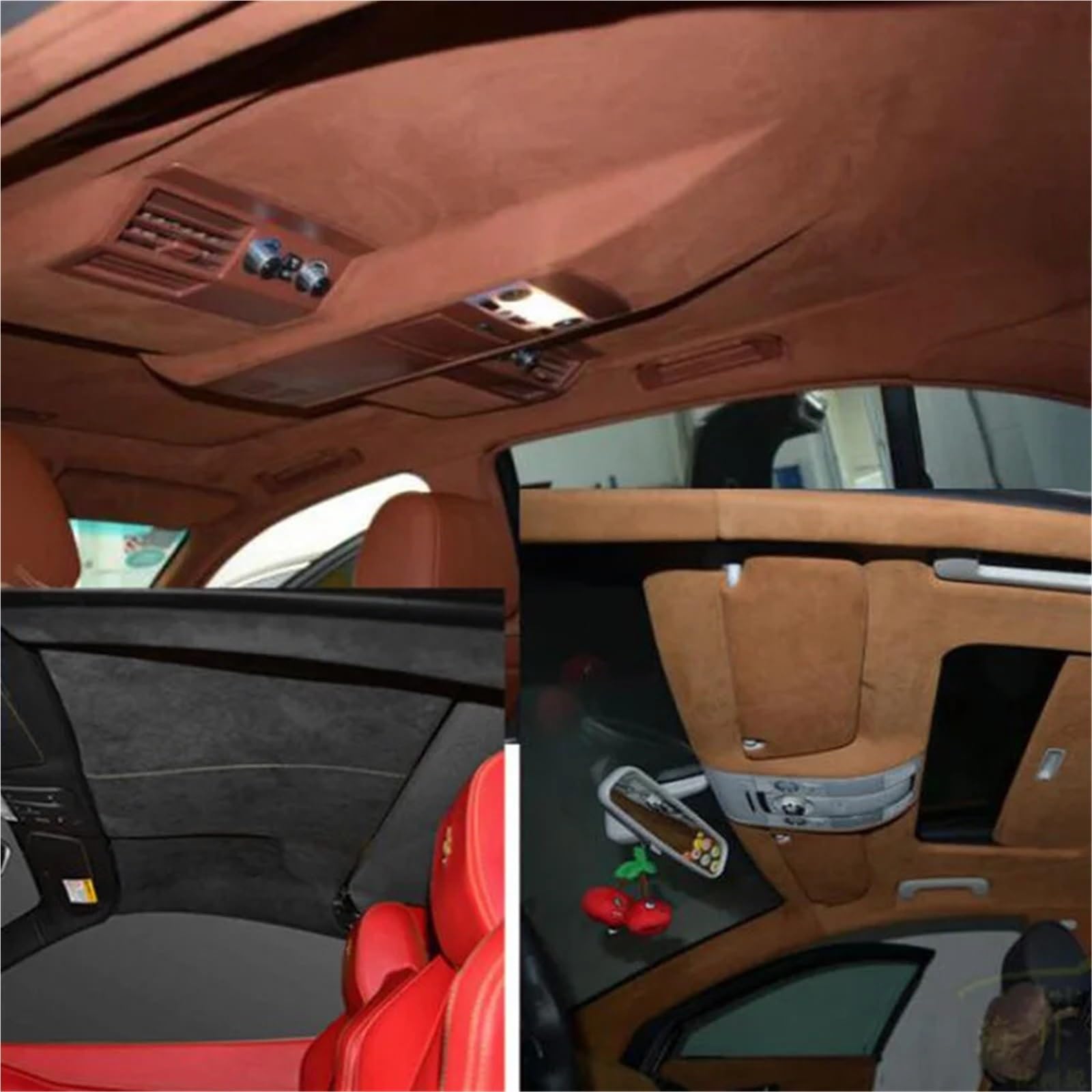 Suede Fabric Tela de terciopelo gamuza doble cara, 50x137cm, 1,3mm, tela sintética elástica en 4 direcciones for techo coche, sofá, muebles, manualidades DIY(Color13)
