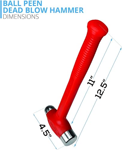 Miniatura 25 de Capri Tools 10099 C099 Deadblow Hammer Naranja PU, 4 lb.