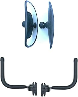 2x Außenspiegel 255x155 ø15-28 R300 Weitwinkelspiegel mit Spiegelhalter Spiegelarm SET