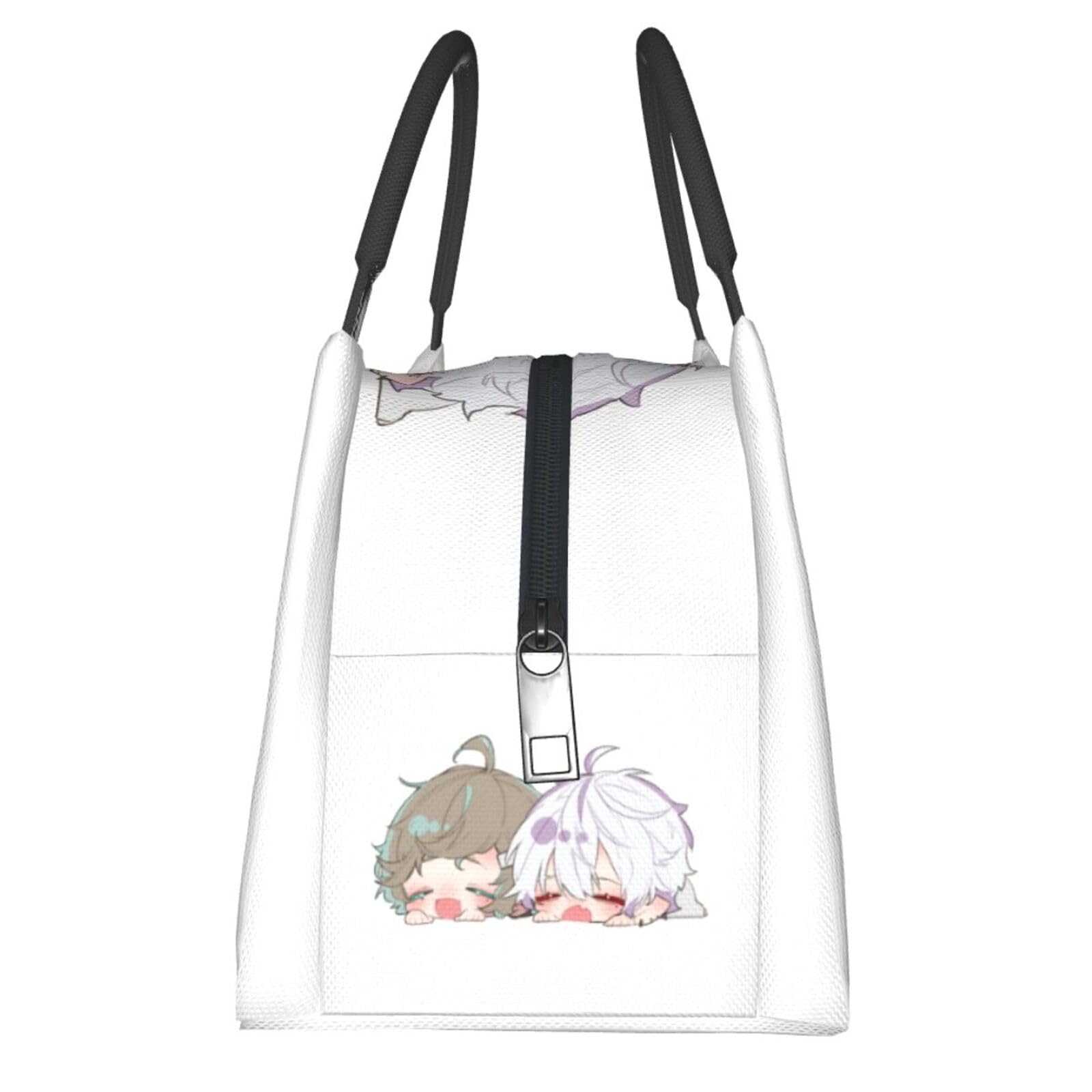 Amazon｜にじさんじ 叶 葛葉 保冷 がま口 ランチバッグ ブラック お