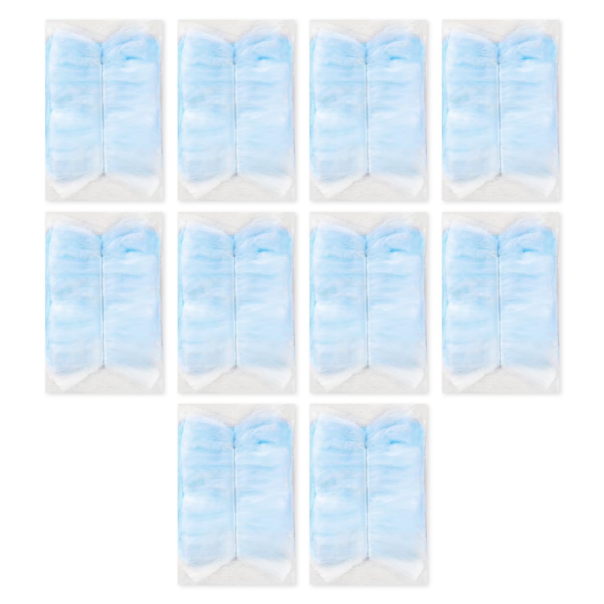 Lotsdonxia Blue 10-Pack Disposable Dust Magnet Refills - Fluffy Electrostatic Duster Heads For Blinds, Keyboards, Pianos, Windows And Pet Hair