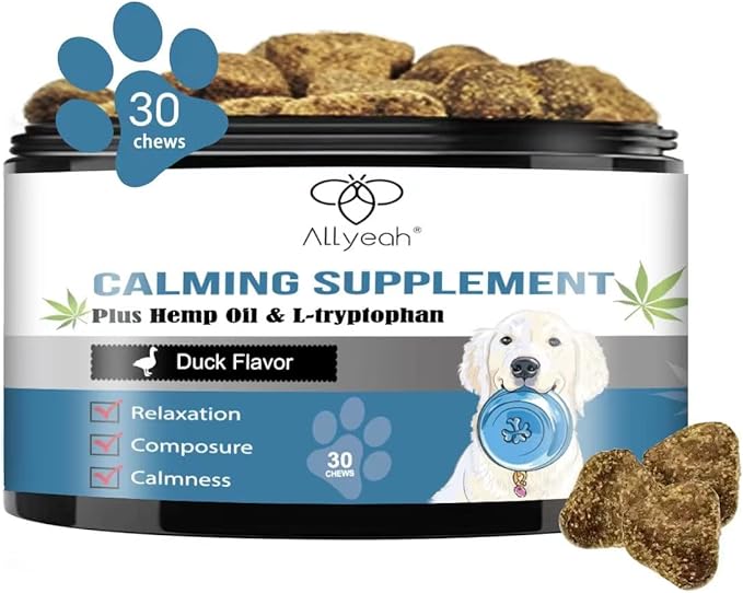 Allyeah Hemp Calming Chews for Dogs, Dog Calming Treats