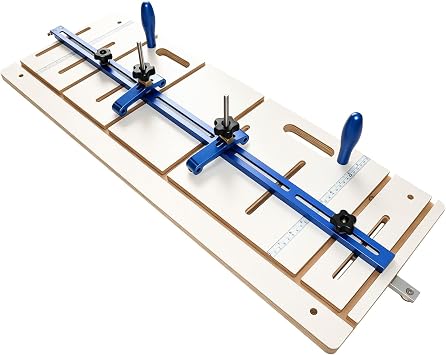 Taper/Straight Line Jig for Table Saws, Taper Sled Wood Cutting Jig is Perfect for Chair + Table Legs & Edge Jointing with 37" Miter Bar & 2 Hold-Down Clamps + Steel Fence