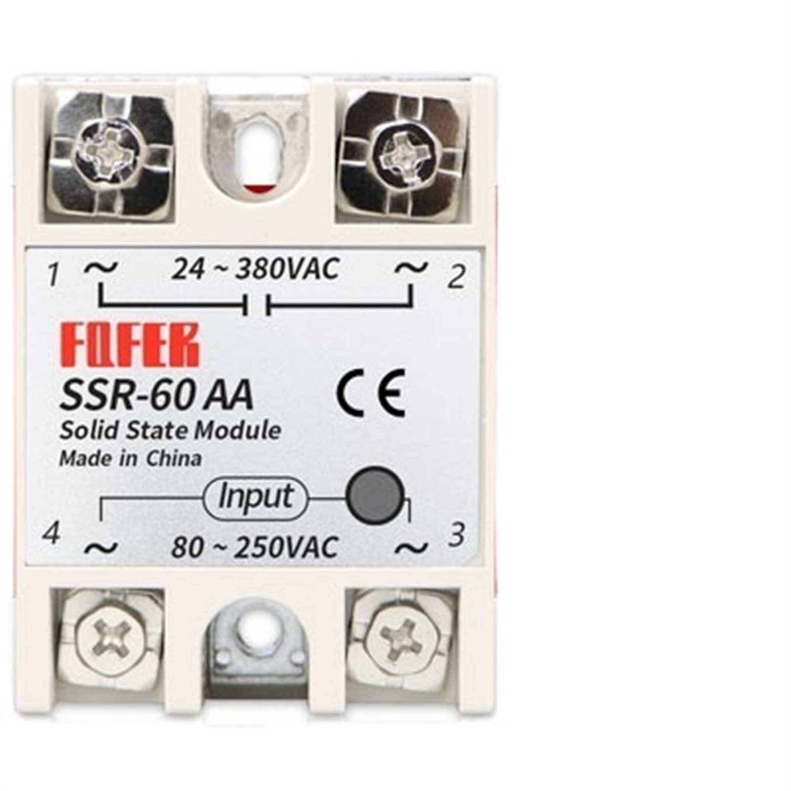 CSKWLLNBC 10A 25A 40A 60A AC-AC Single Phase Solid State Relay AC SSR SSR-10AA SSR-25AA SSR-40AA SSR-60AA 80-250VAC 220V to 24-380V