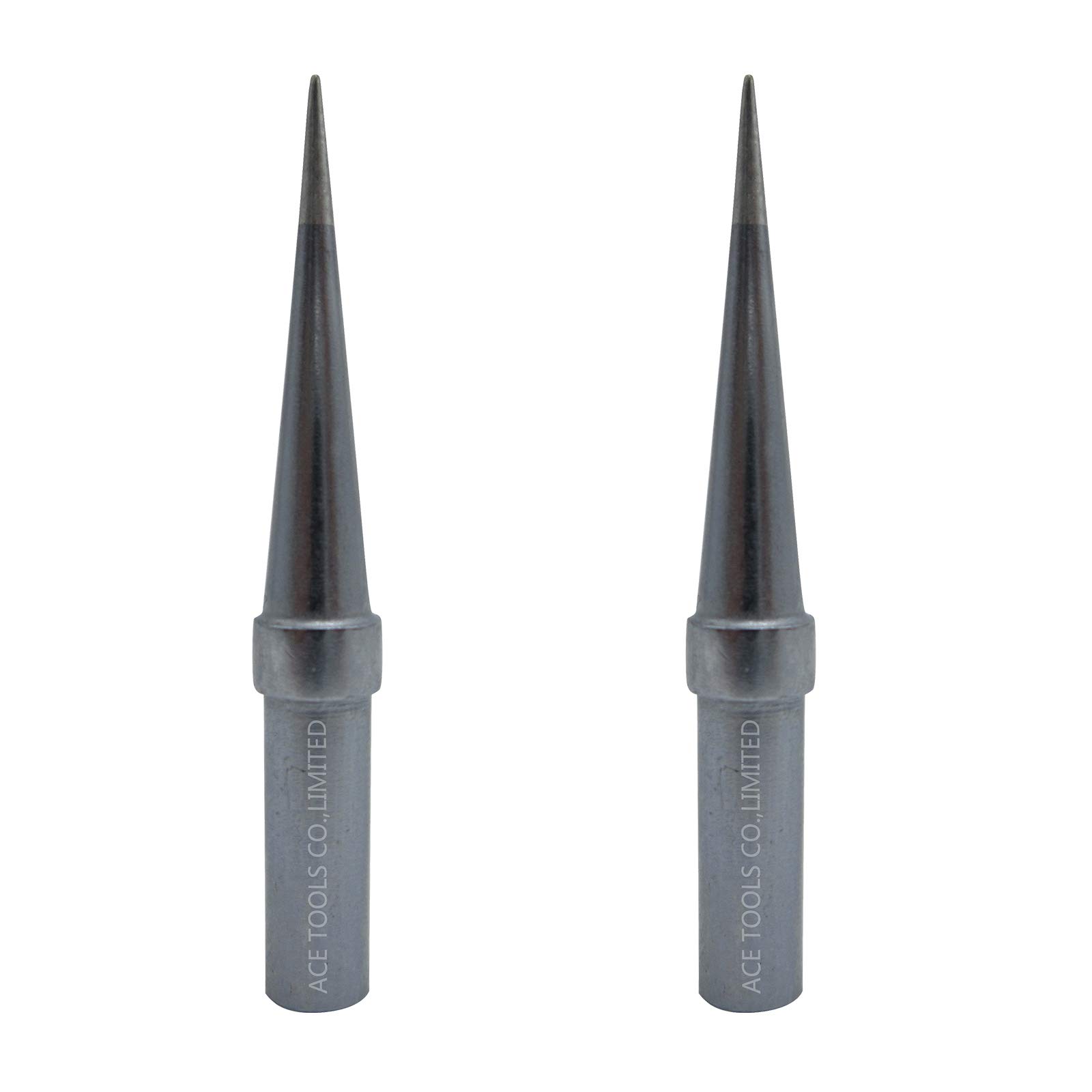 ETS Sharp Long Conical Round Fine Needle Soldering Tip 0.0015" / 0.04mm for WESD50 WES50 WESD51 WES51 PES50 LR20 PES51 LR21 WE1010EU WE1010 ACE Brand Solder Iron Tips (2)