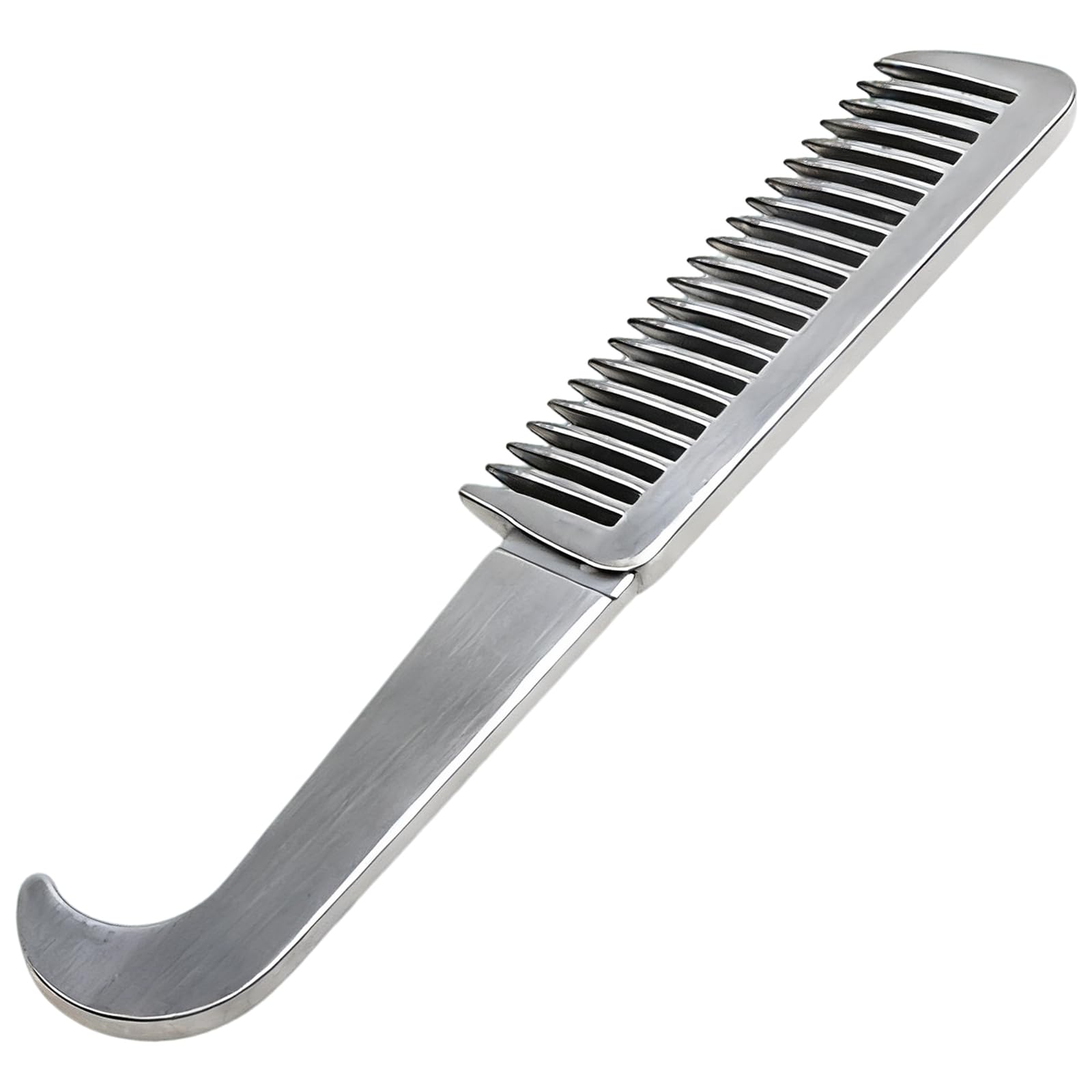 Aluminum Alloy Horse Mane and Tail Comb - Grooming Tool for Removing Loose Undercoat Knots