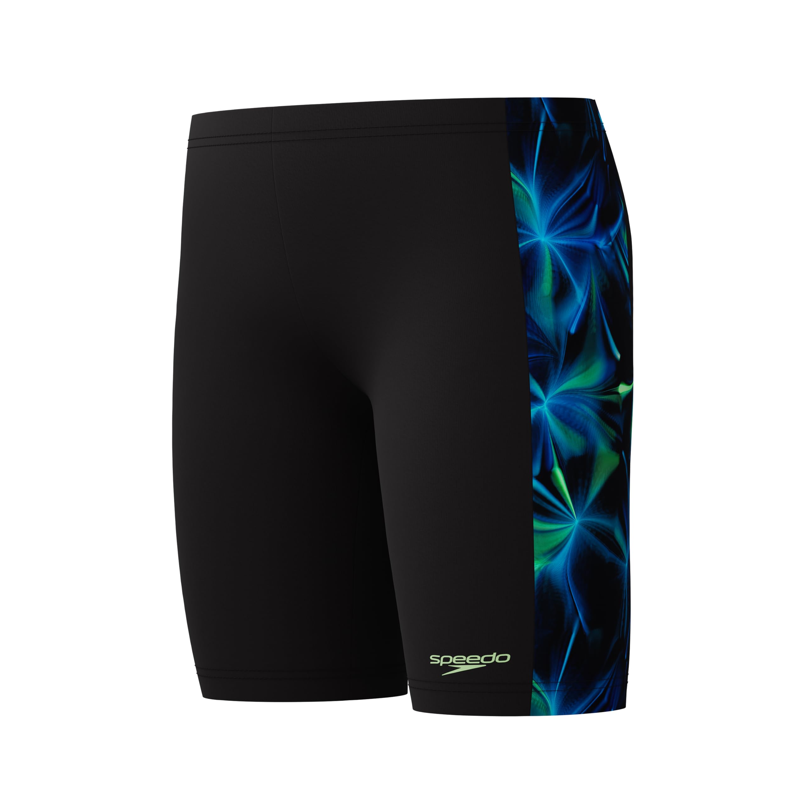 Speedo Jammer Badehose für Jungen, bedruckt, Anthrazit/Hellklee