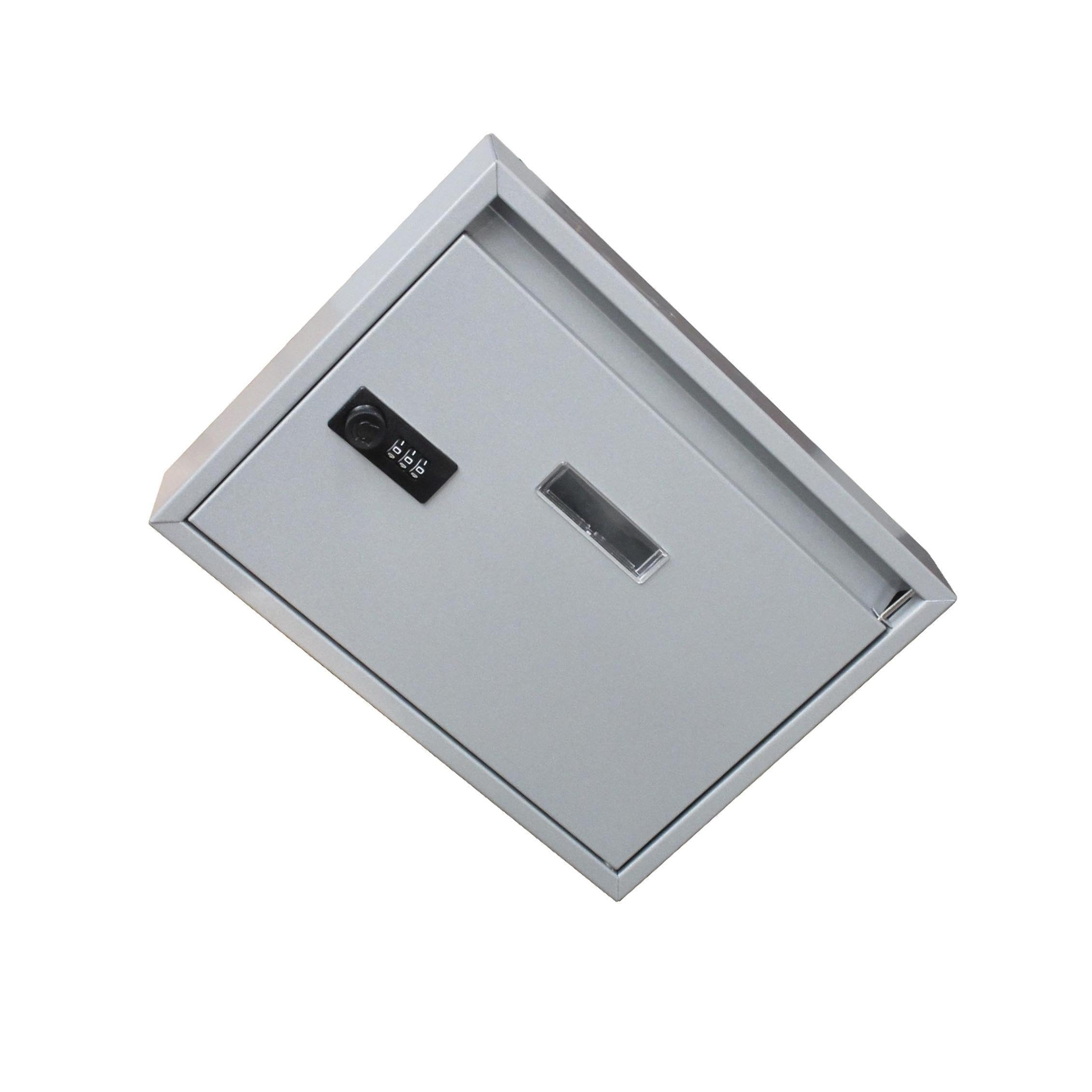 ALCXAZS Weather Resistant Lockable Vertical Mailbox Wall Mount Style For Generating Safe Storage Of Letters At Front Door Locking Wall Mount Mailbox Vertical