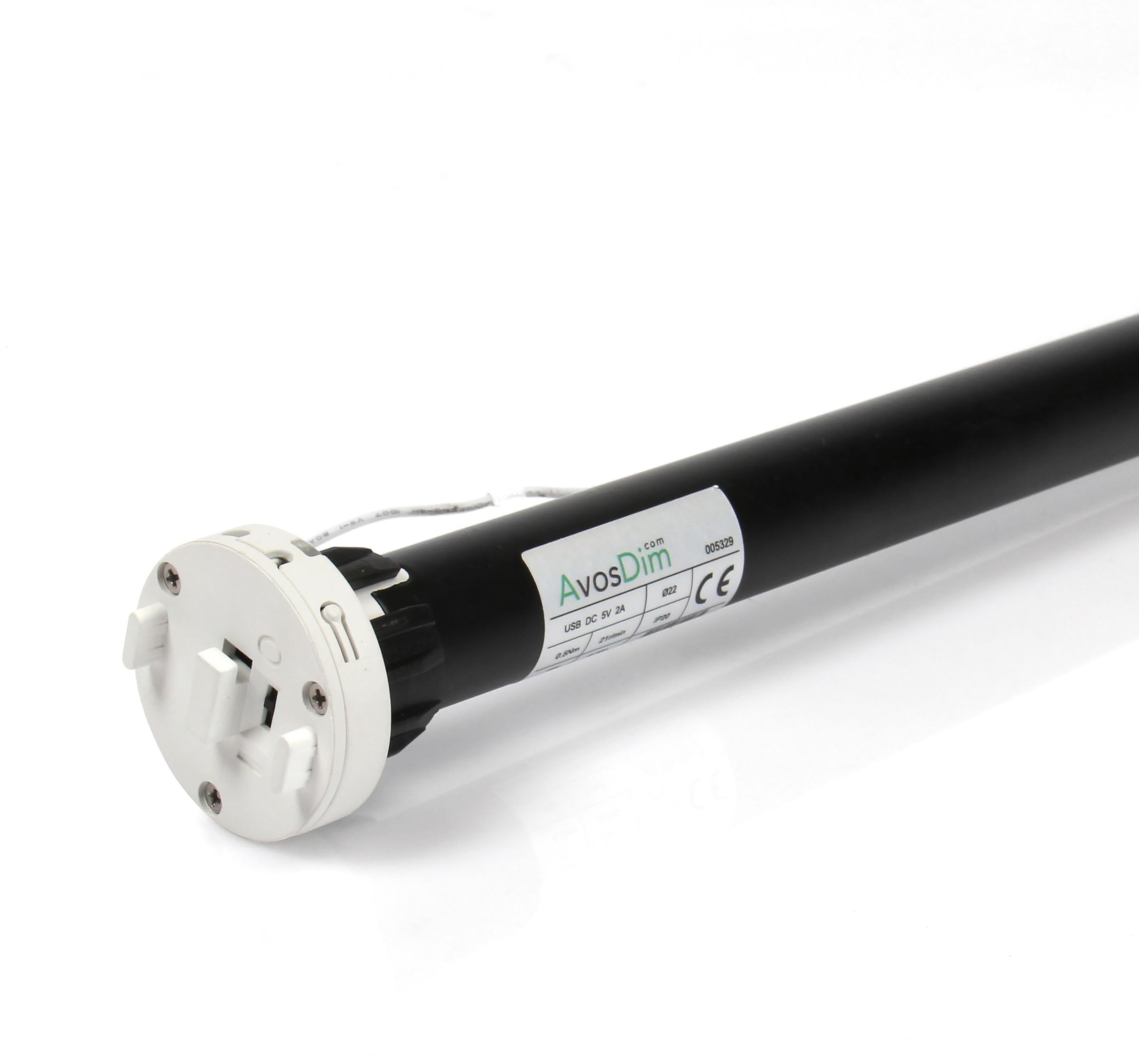 Avosdim - Estore motorizzato avvolgibile senza fili con batteria ricaricabile + telecomando, installazione facile (tubo ø40 mm, LG Tube 180 cm)