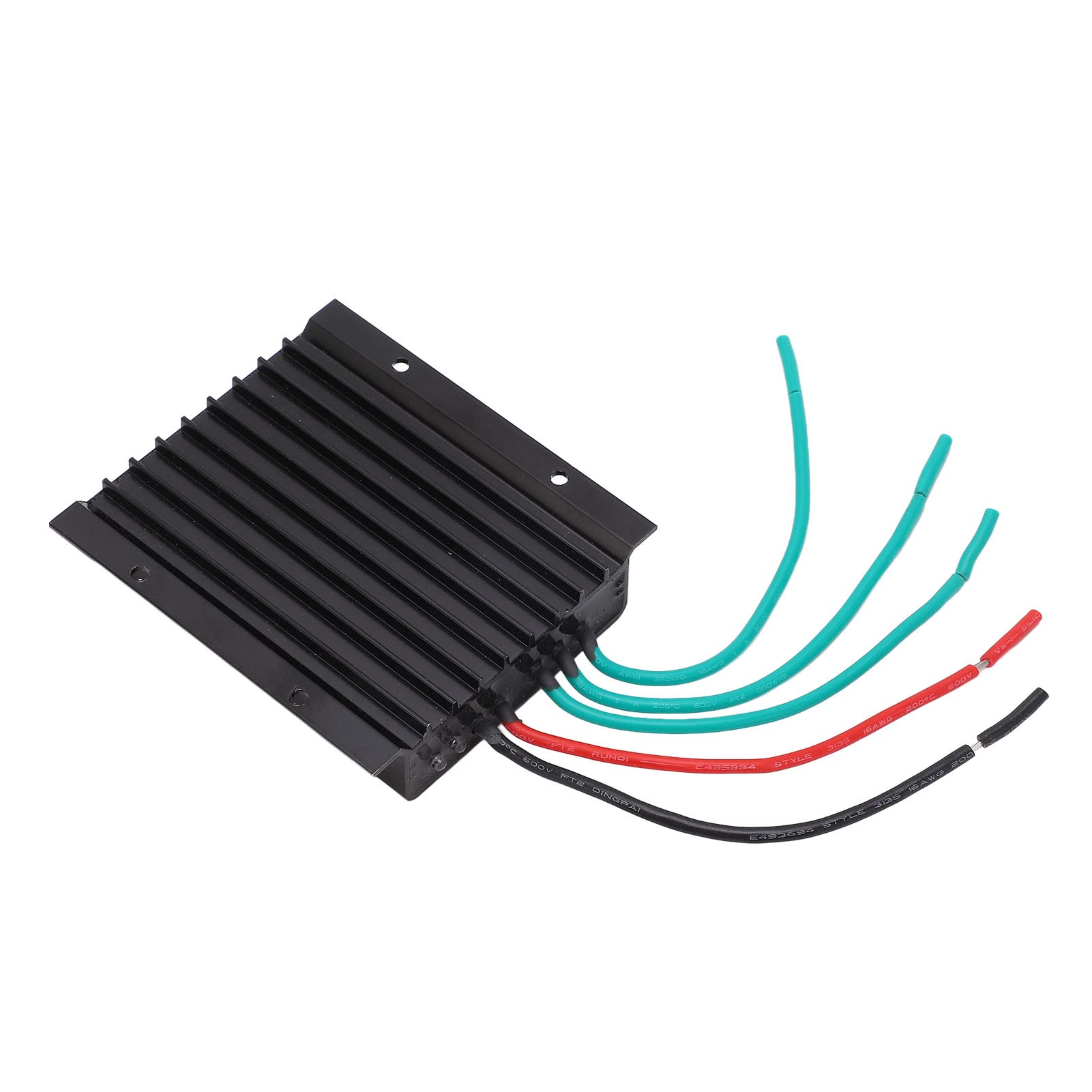SIXRUN Controlador de Generador de Turbina Eólica, Controlador de Carga de Viento MPPT 48 V con Carcasa de Aleación de Aluminio, Pantalla LED, Frenado Manual Automático, Protección Múltiple para