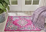 Form: rechteckig Eine Marke von Amazon - Movian Vacha - Rechteckiger Teppich, 86,4 x 55,9 cm (L x B), Geometrisches Muster