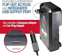 Vista 5 de Vidpro PT-UNV Cargador de batería universal de iones de litio – Cargador ajustable programable para viajes con protección contra sobrecarga