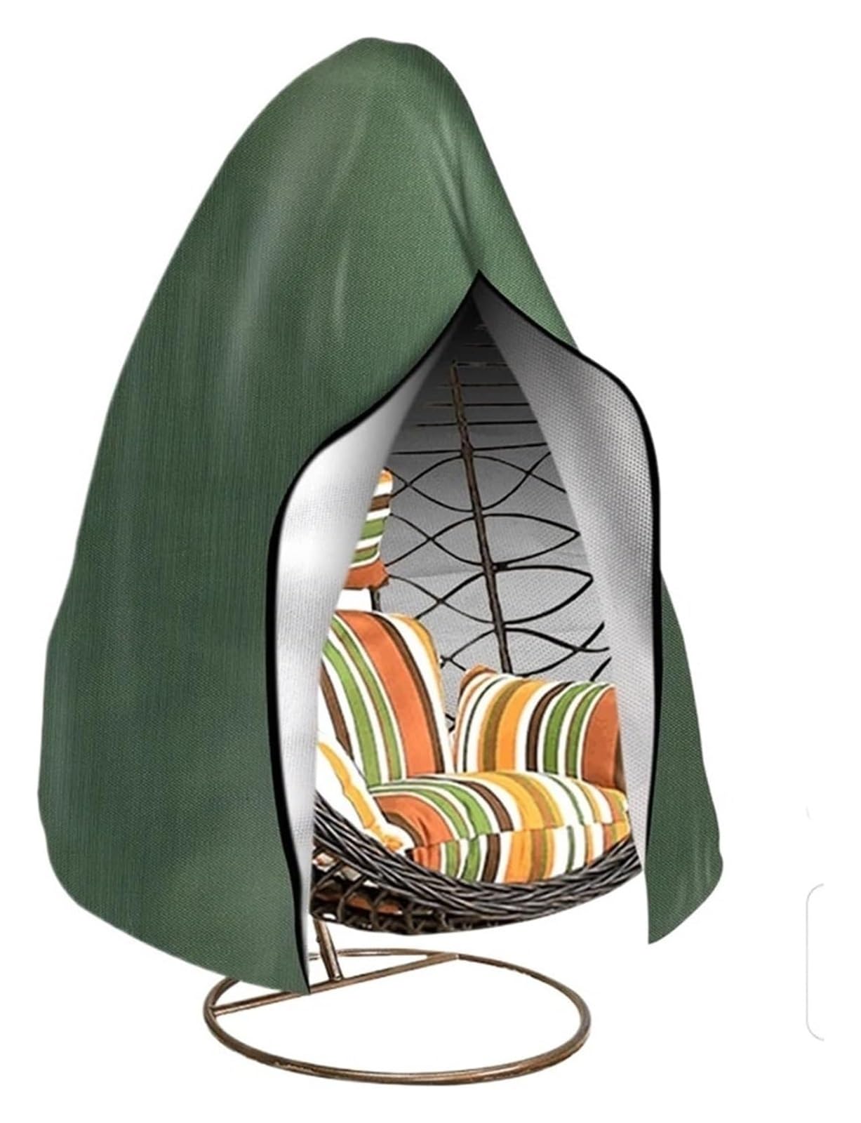 Fagoritime Green Oxford Cloth Hanging Egg Chair Cover