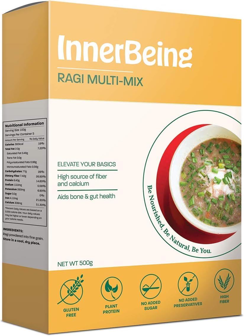 InnerBeingRagi Multi Mix 500 gm (17.637 Oz)