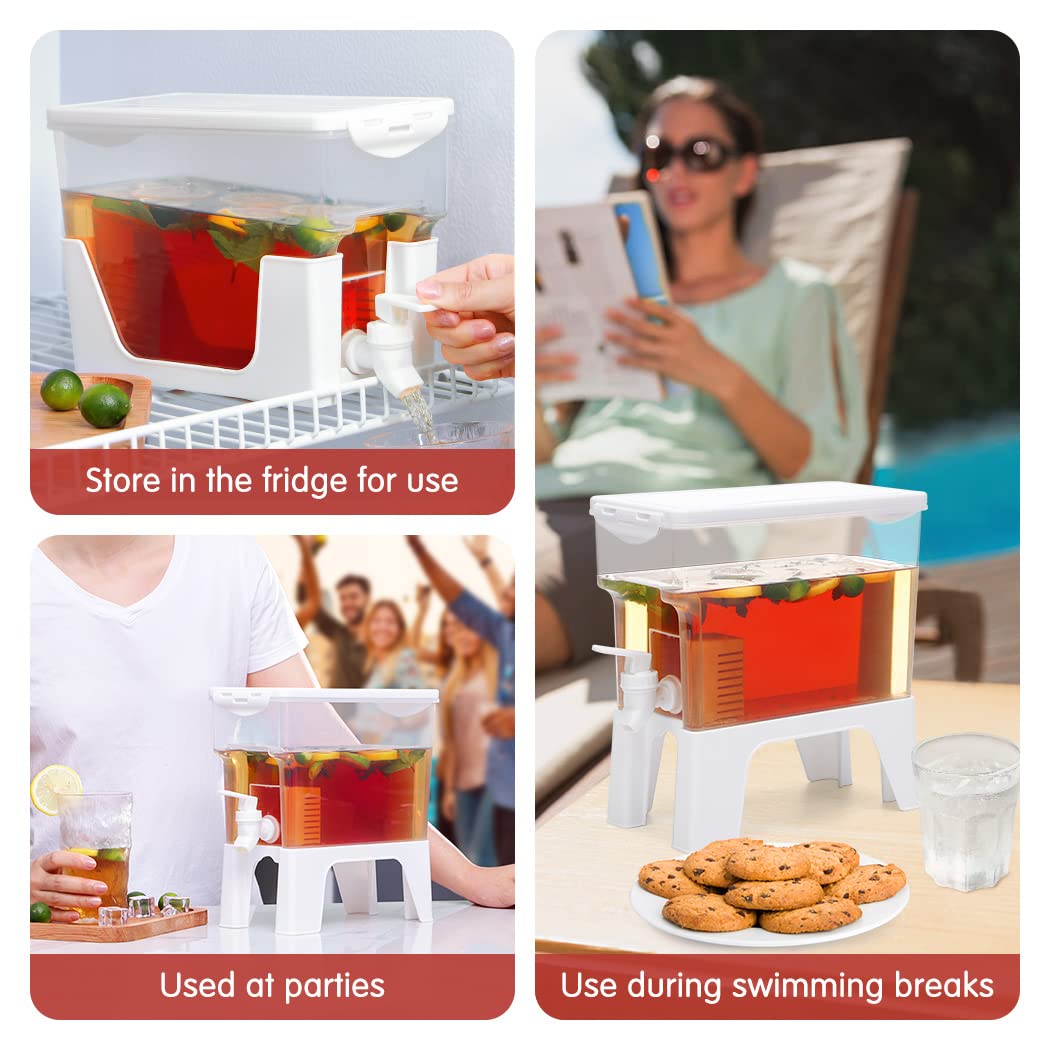 Buy Plastic Drink Dispenser, Beverage Dispenser With Spigot, Iced Juice
