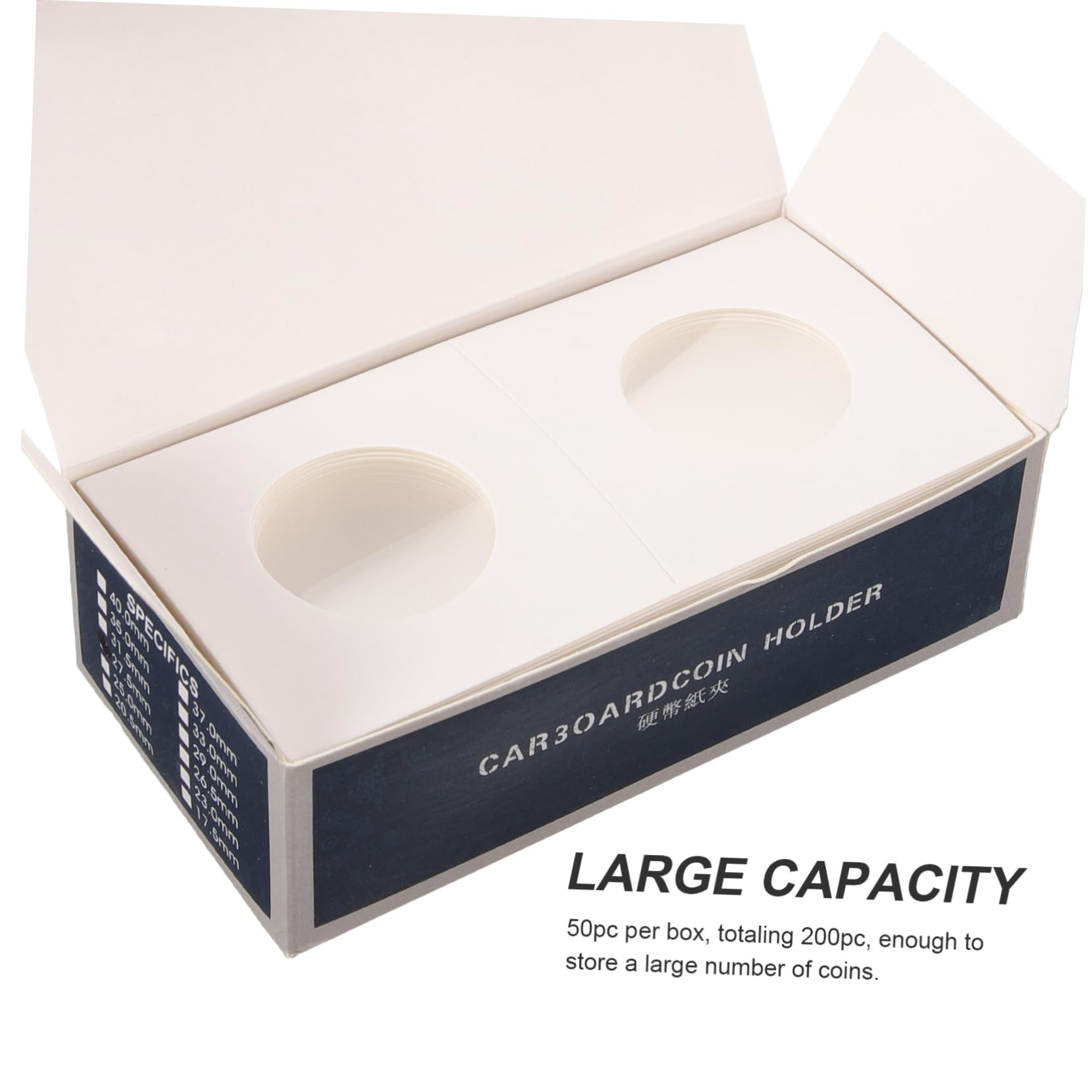 Uonlytech 3 Sätze Münz-büroklammer Sammlungsorganisator Beschützer Fall Für Sammler Münzfälle Münzhalter Aus Pappe Transparenter Münzschutz Münzaufbewahrungsboxen Münzzubehör Papier 4boxen*3