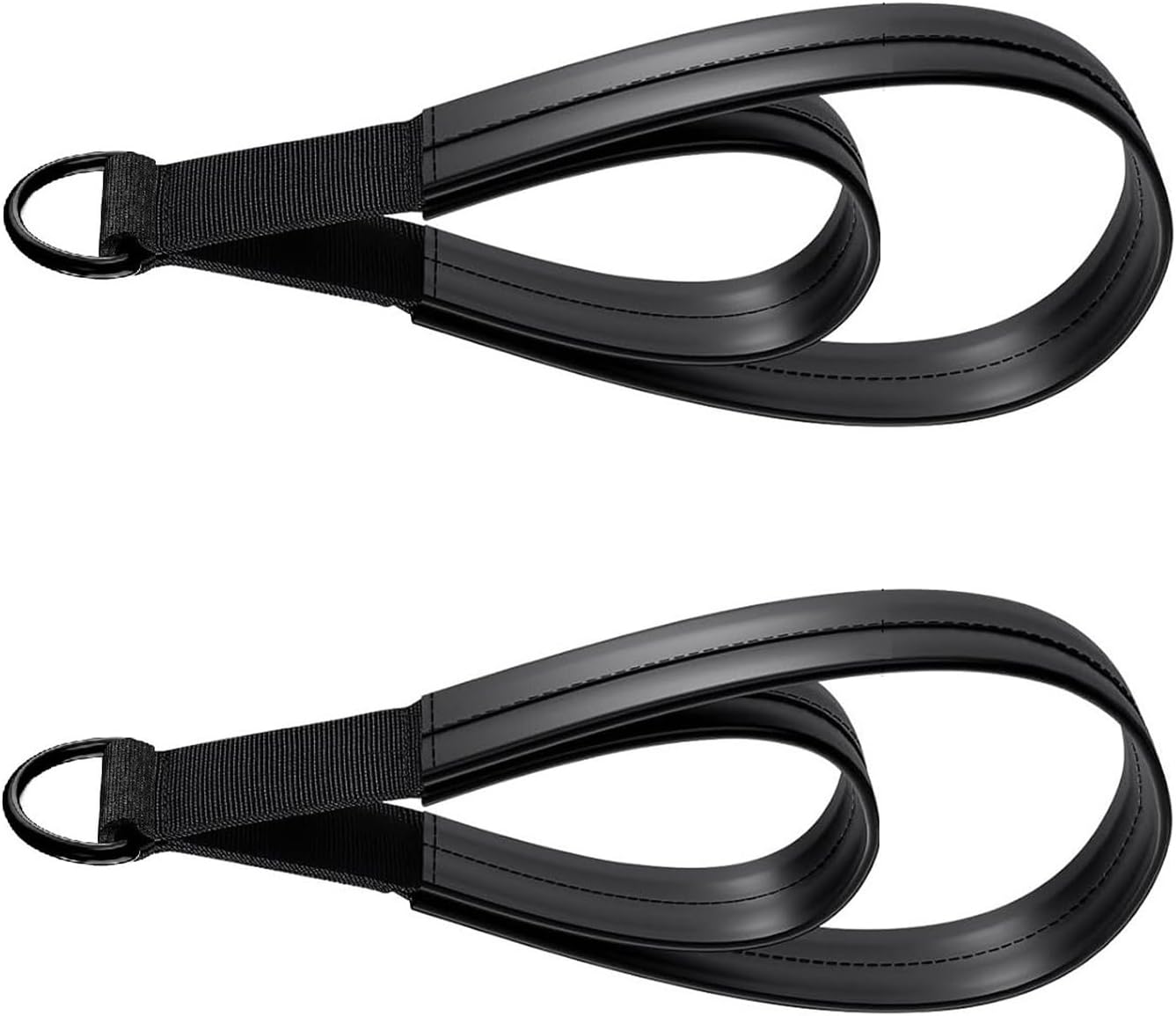 1 Pair Comfortable Double Looped Exercise Straps for Pilates, Stretching & Flexibility Double Looped
