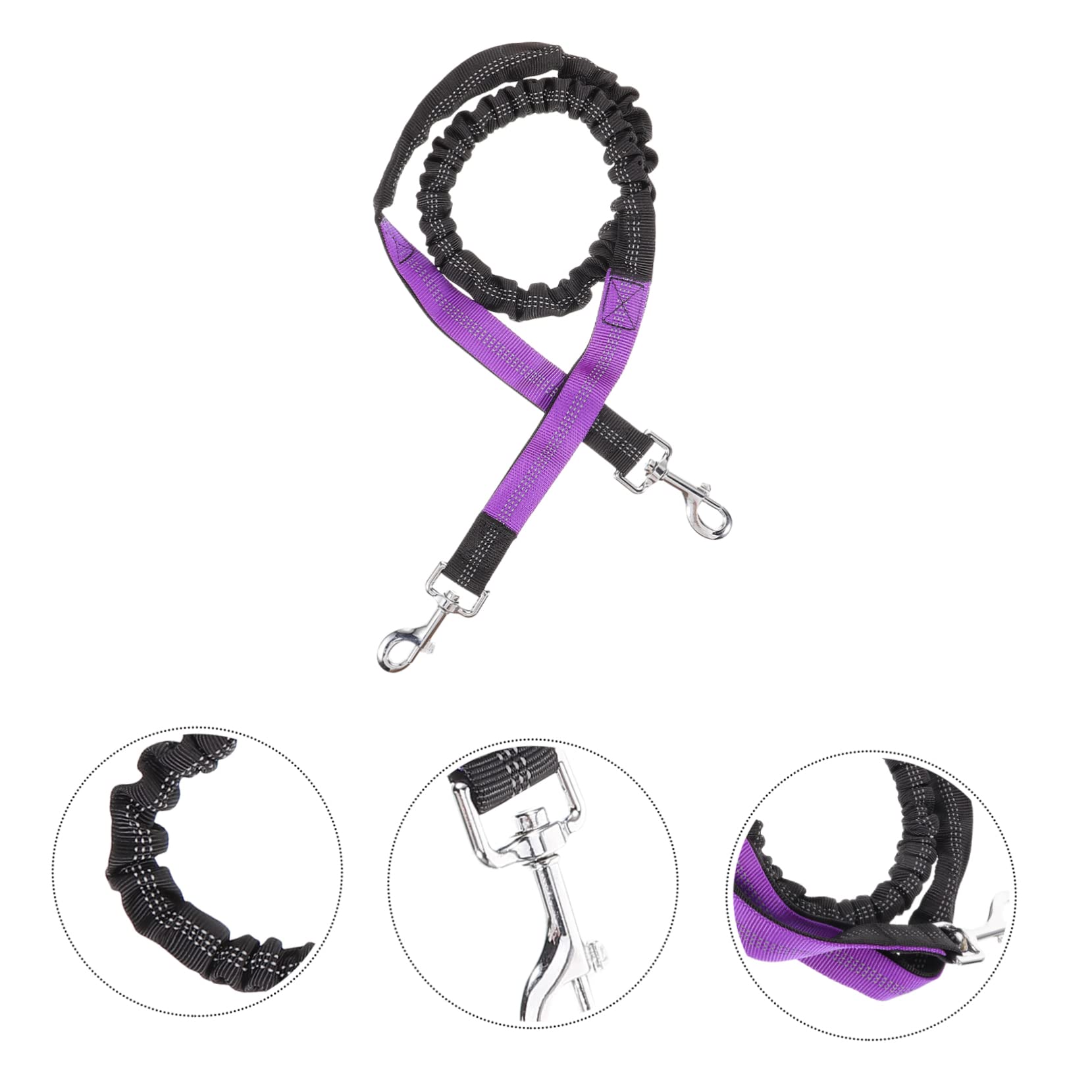 BESPORTBLE 2pezzi Guinzaglio Per Cani Con Cintura Elastico Guinzaglio Per Cani Da Corsa e Leggero e Resistente Nylon