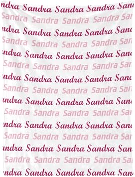 Personalized Baby Blankets Custom Baby Name Blankets with Name for Girls Boys and Adults 5 Pink Names, 60" x 80"
