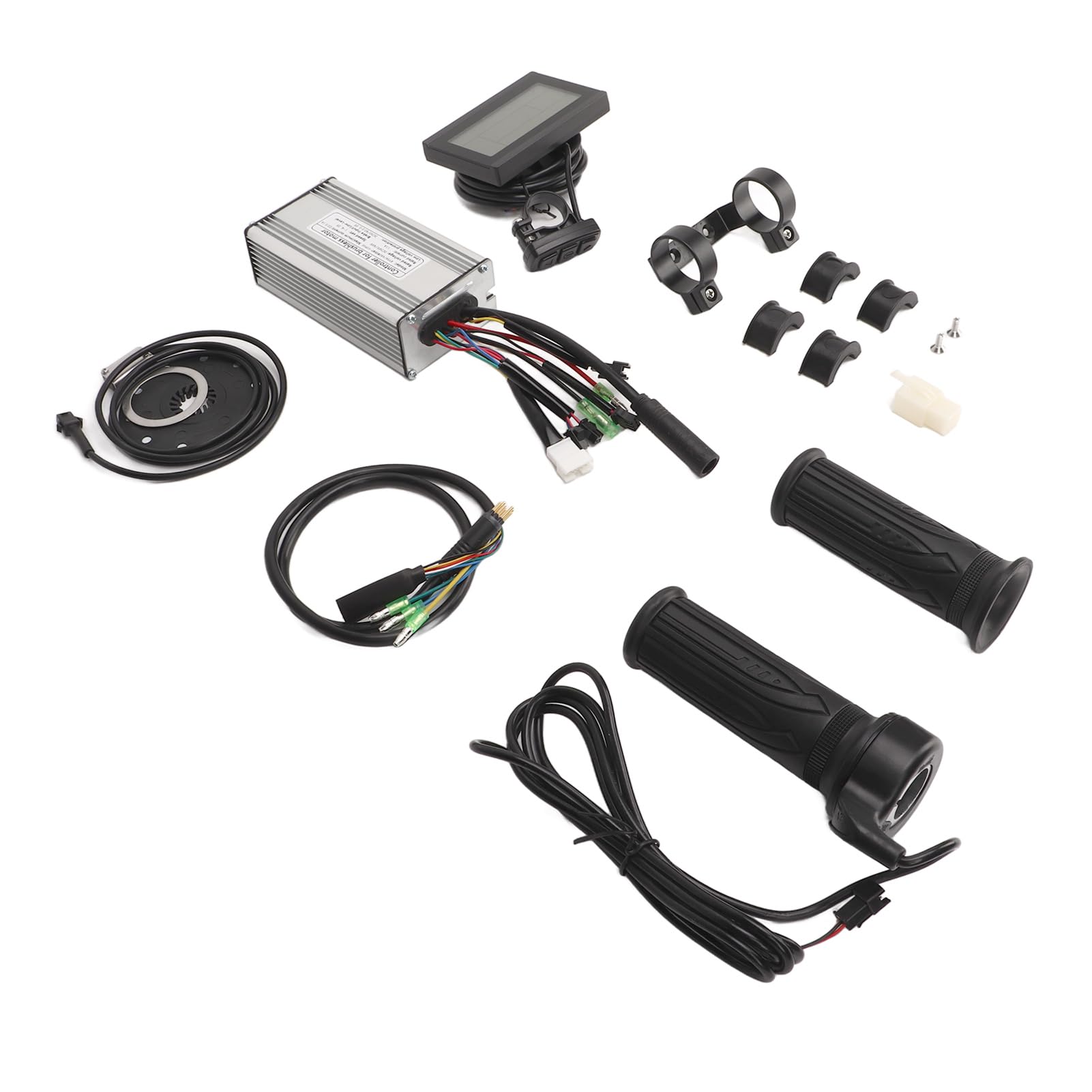 Kit di conversione bici elettrica con controller dual mode 22A Pannello LCD3 Impugnatura acceleratore per biciclette elettriche Scooter 500W