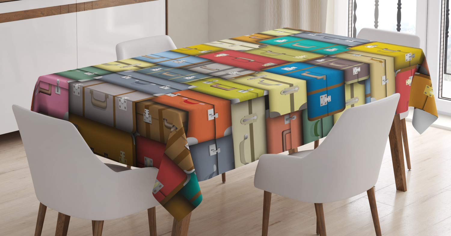 ABAKUHAUS Viaggio Tovaglia, Viaggi Disegnati a Mano Il