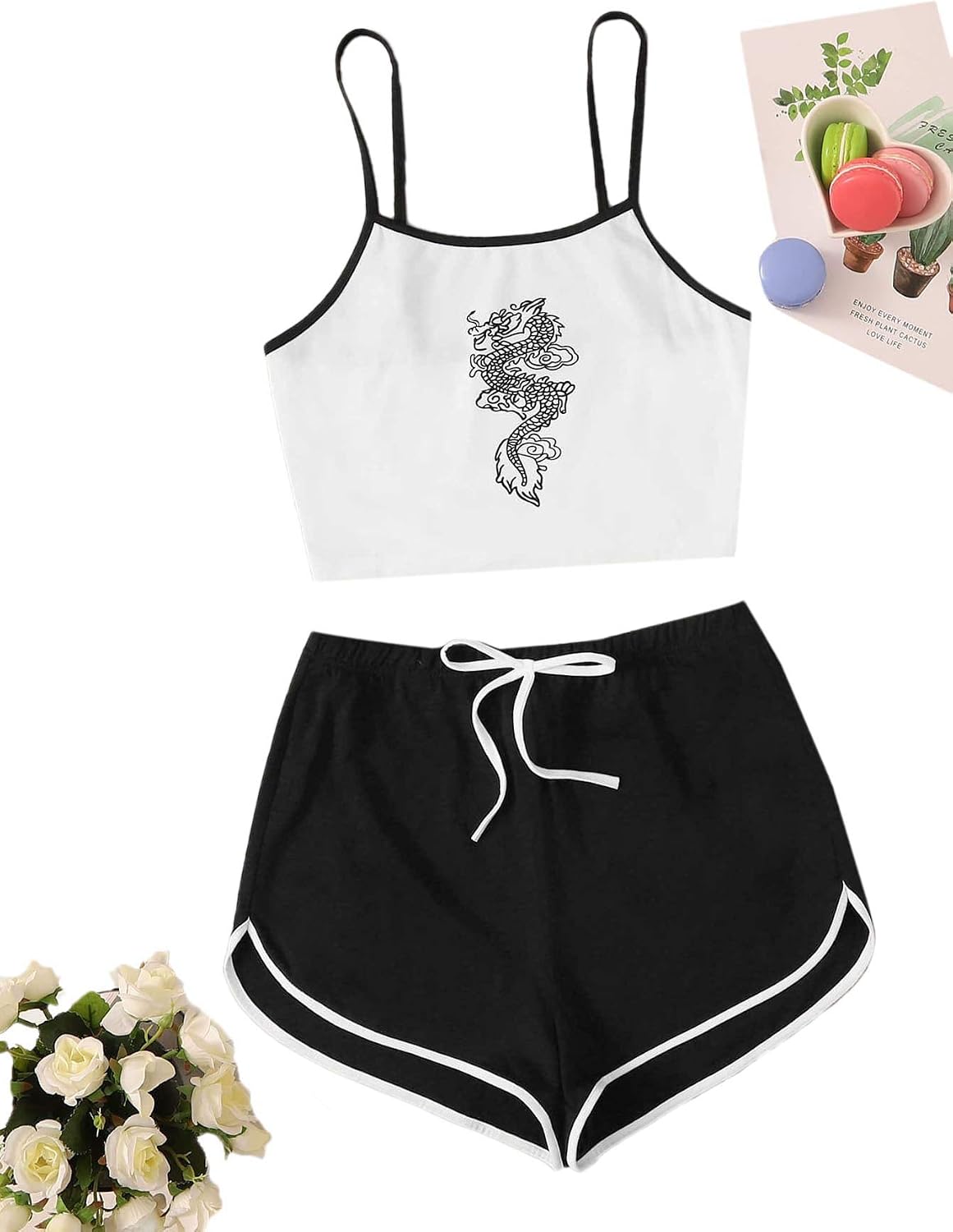 Nightwear Lingerie Strapy Crop Top 