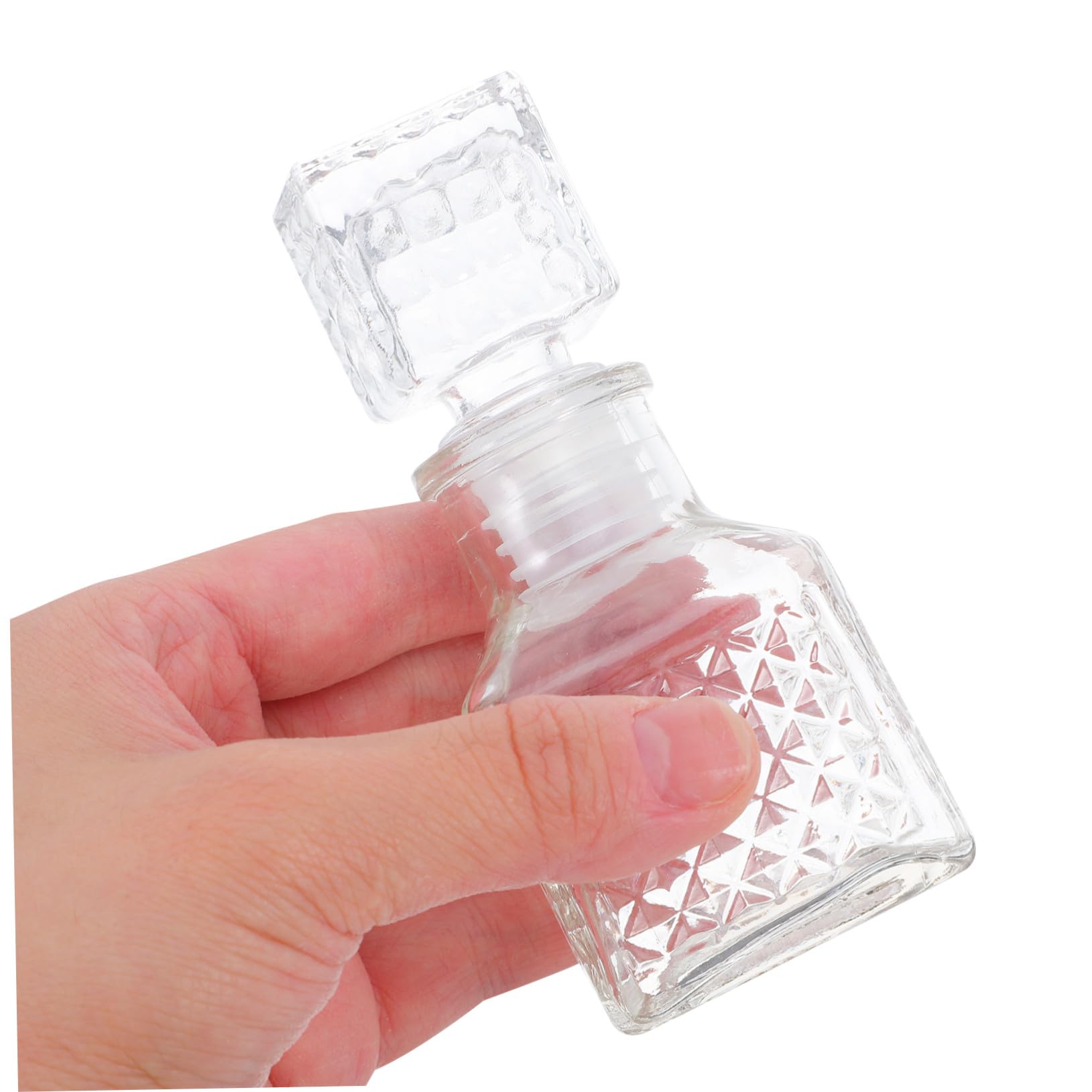 FRCOLOR 6 Handgefertigte Glas Flaschen mit 50 Ml Fassungsvermögen für Weinverkostung und Hausbar Stilvolles Design mit Verbesserter Belüftung und Erstklassiger Abdichtung