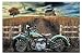 VINTAGE INDIAN MOTORCYCLE NOSTALGIC ART PRINT