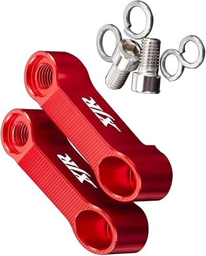 Vista 6 de TCHAU Mirrors Bracket 1 Pair Motorbike Rearview Mirror Risers Extenders Extension Adapters Bracket for XJ6 XJ 6 XJR 1200 1300 (Color : B Green)