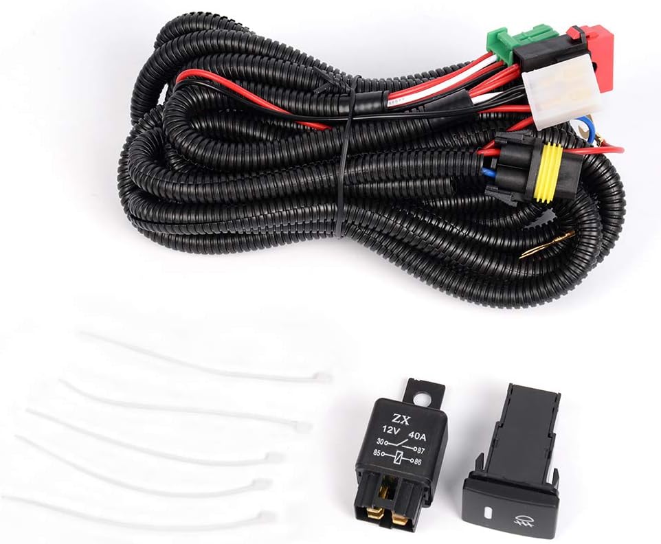 PIT66 Front Bumper Fog Lights, Compatible with 2009-2012 Toyota RAV4 Models Clear Bumper Fog Light Lamp Assembly Left/Right 8122006071, 521280R010, TO1039129, SC2592100