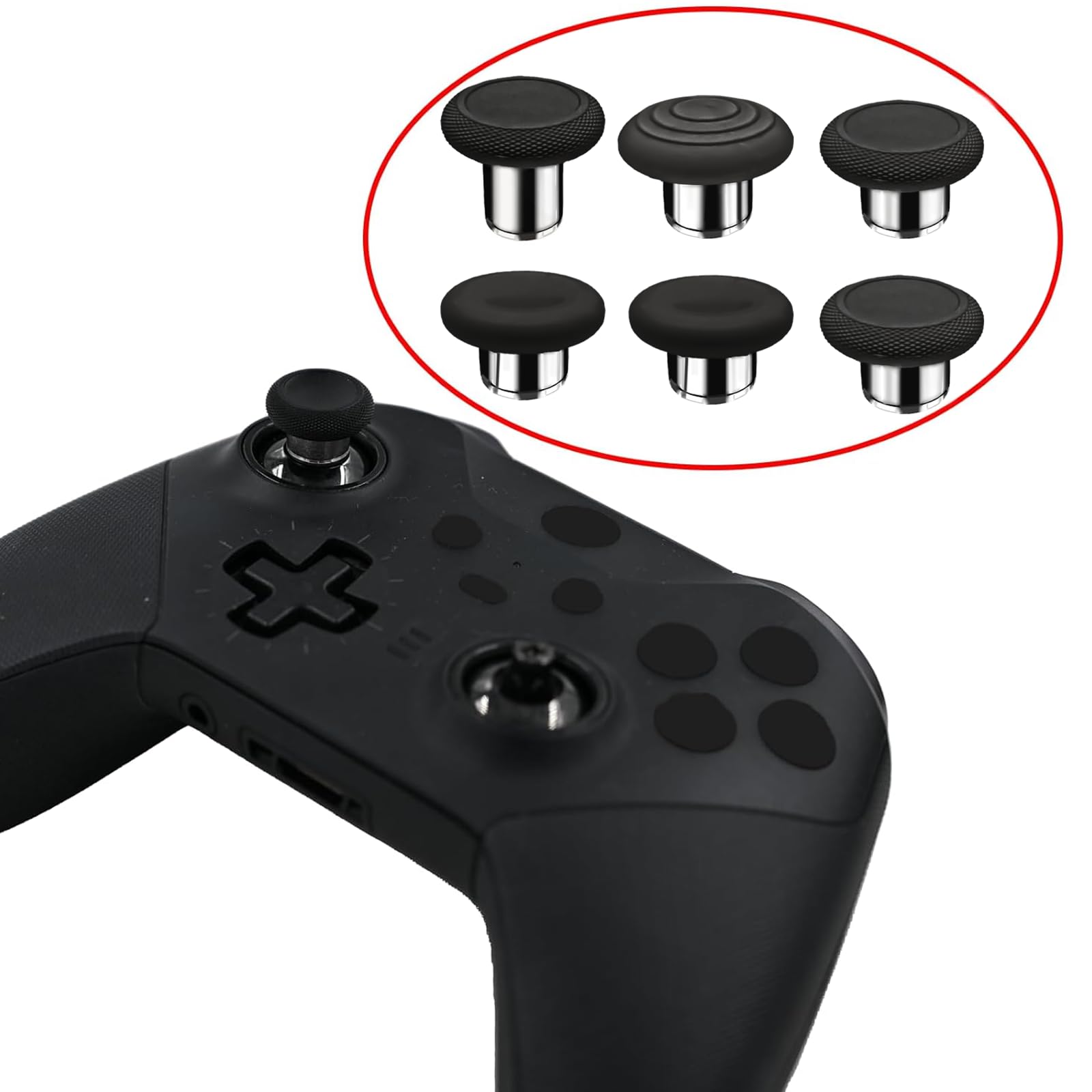 Joysticks magnétiques de rechange 6 en 1 pour manette Xbox Elite 1 (pour modèle 1698, pas pour manette Elite 2)