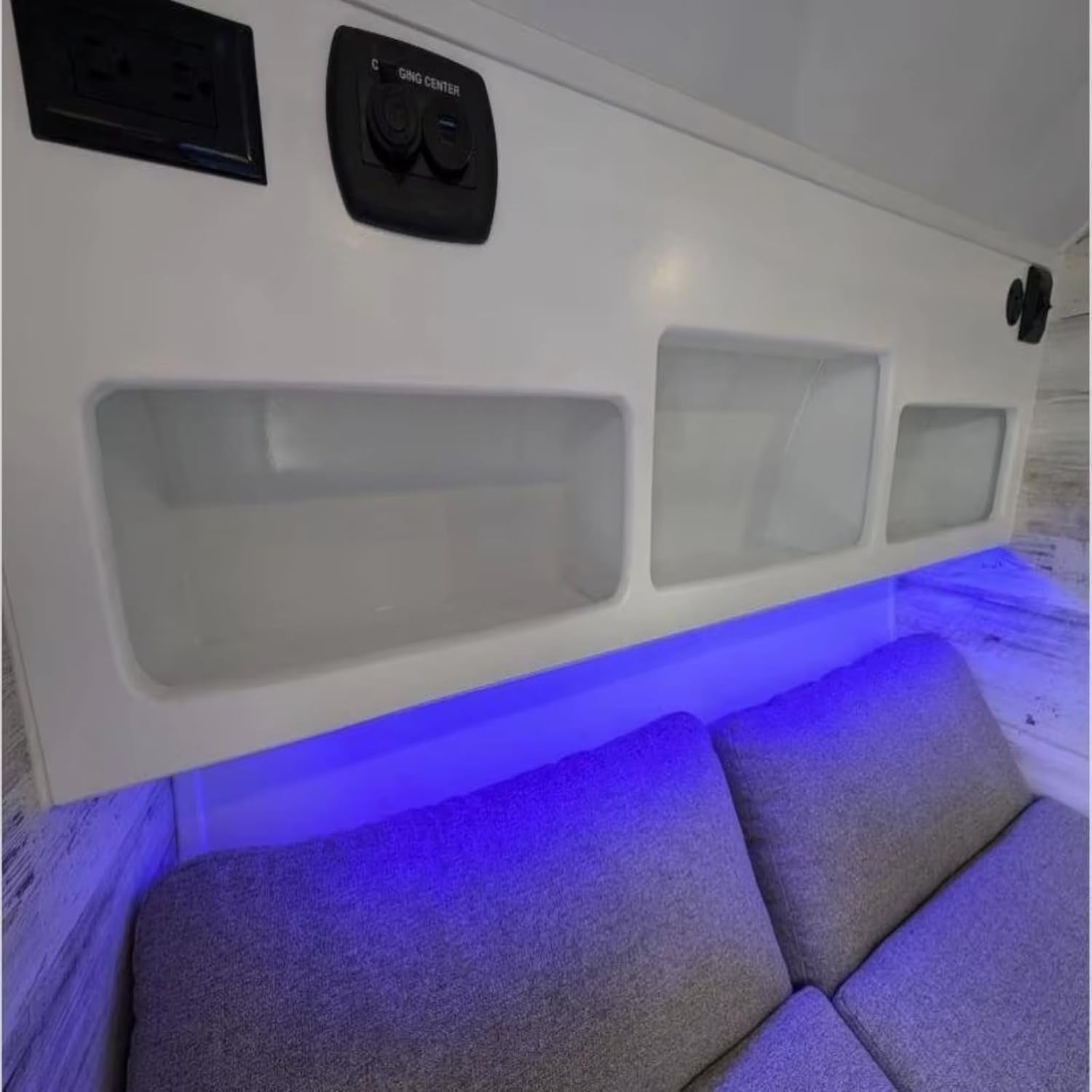 Small Camper with AC & Kitchen – Lightweight Teardrop Trailer for SUV Towing with Aluminum Frame & Queen Sleeping Space for Family Camping