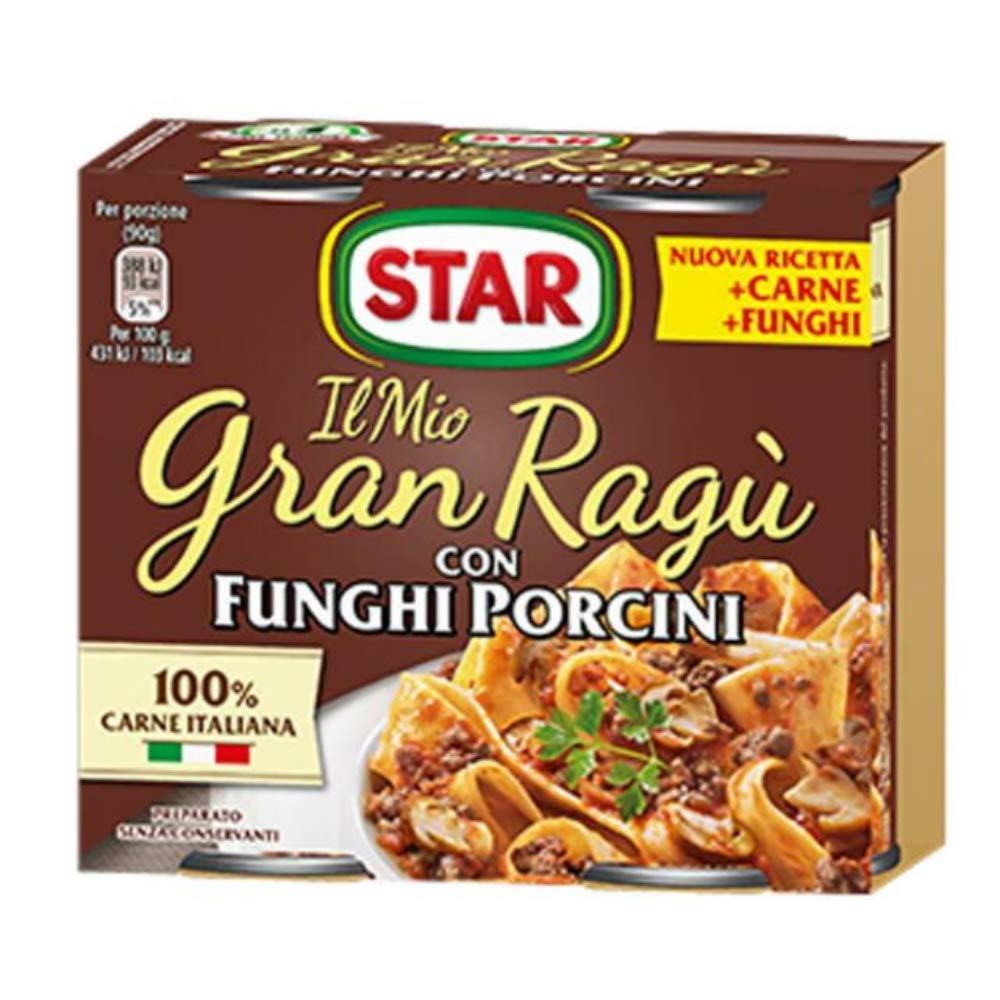 Star Gran Ragù Ragu' Sauce aux Porcini 180gr x 2