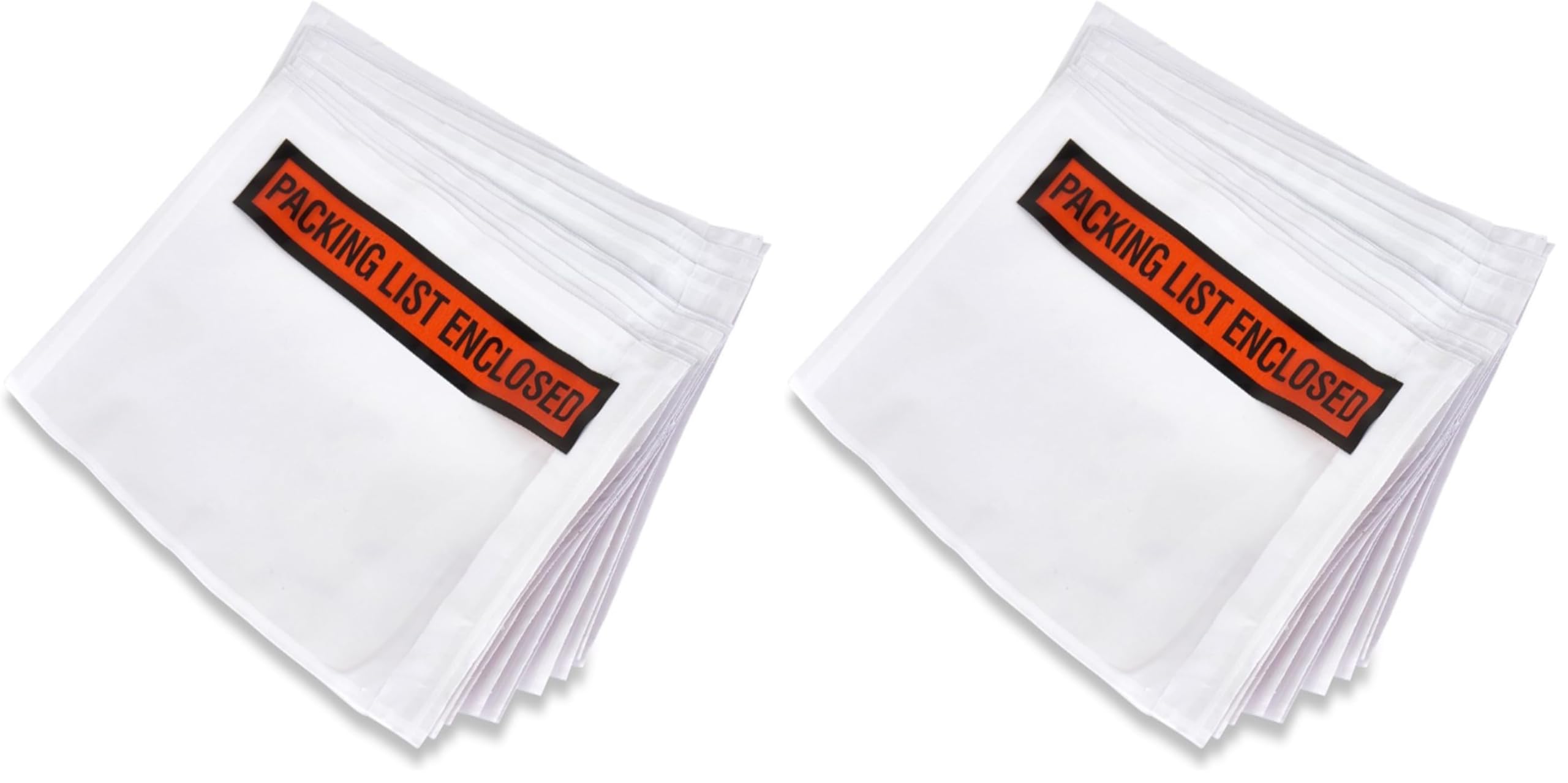 Packing List Envelopes 4.5"x5.5" Pouches Invoice Enclosed Adhesive Bags Pack of 200, clear PL_100PK