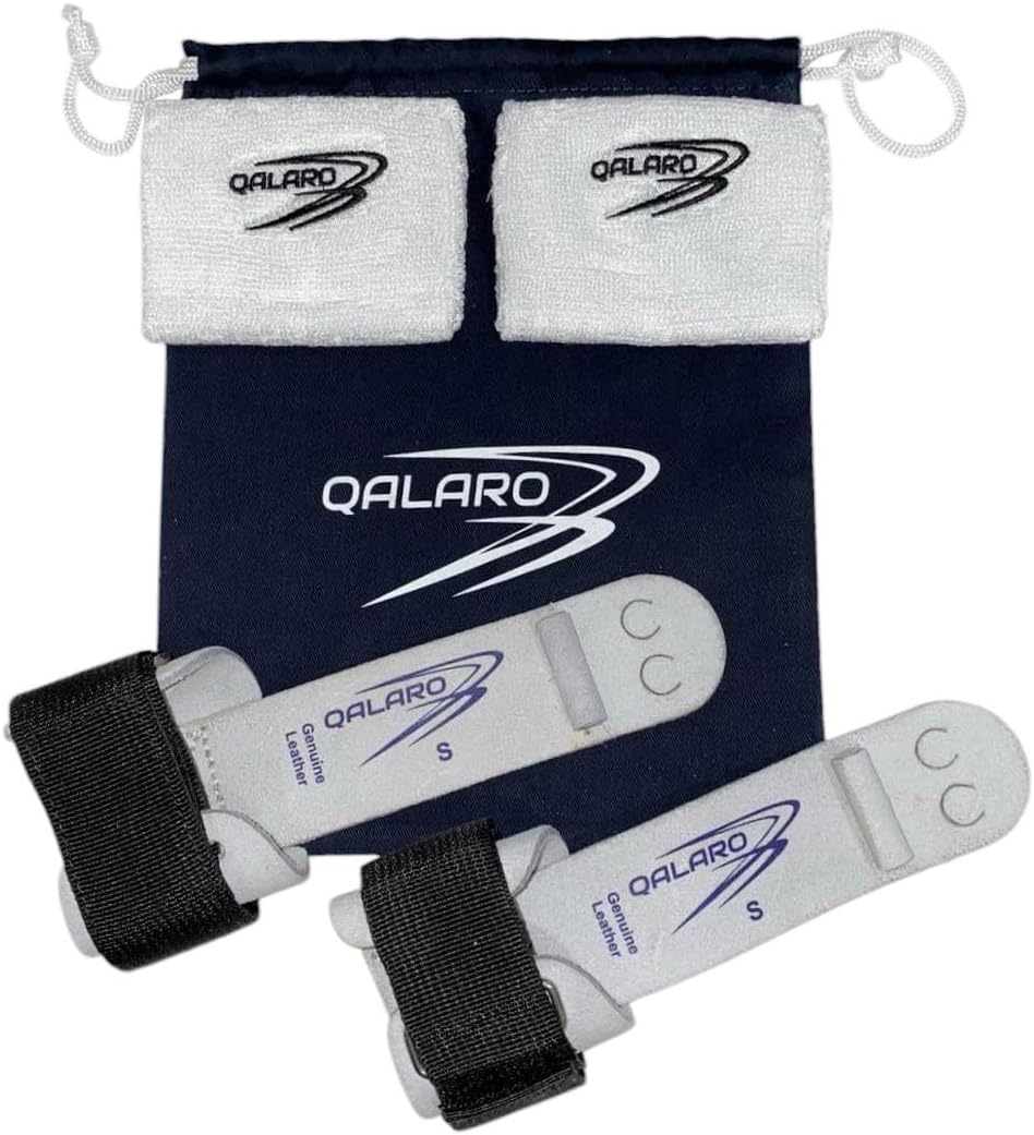 Hook & Loop Leather Grips for Girls Gymnastics | Dowel Grips, 4" Wristbands | Gymnastics Grips for Girls | Youth Bar Grips | Gymnastics Gloves