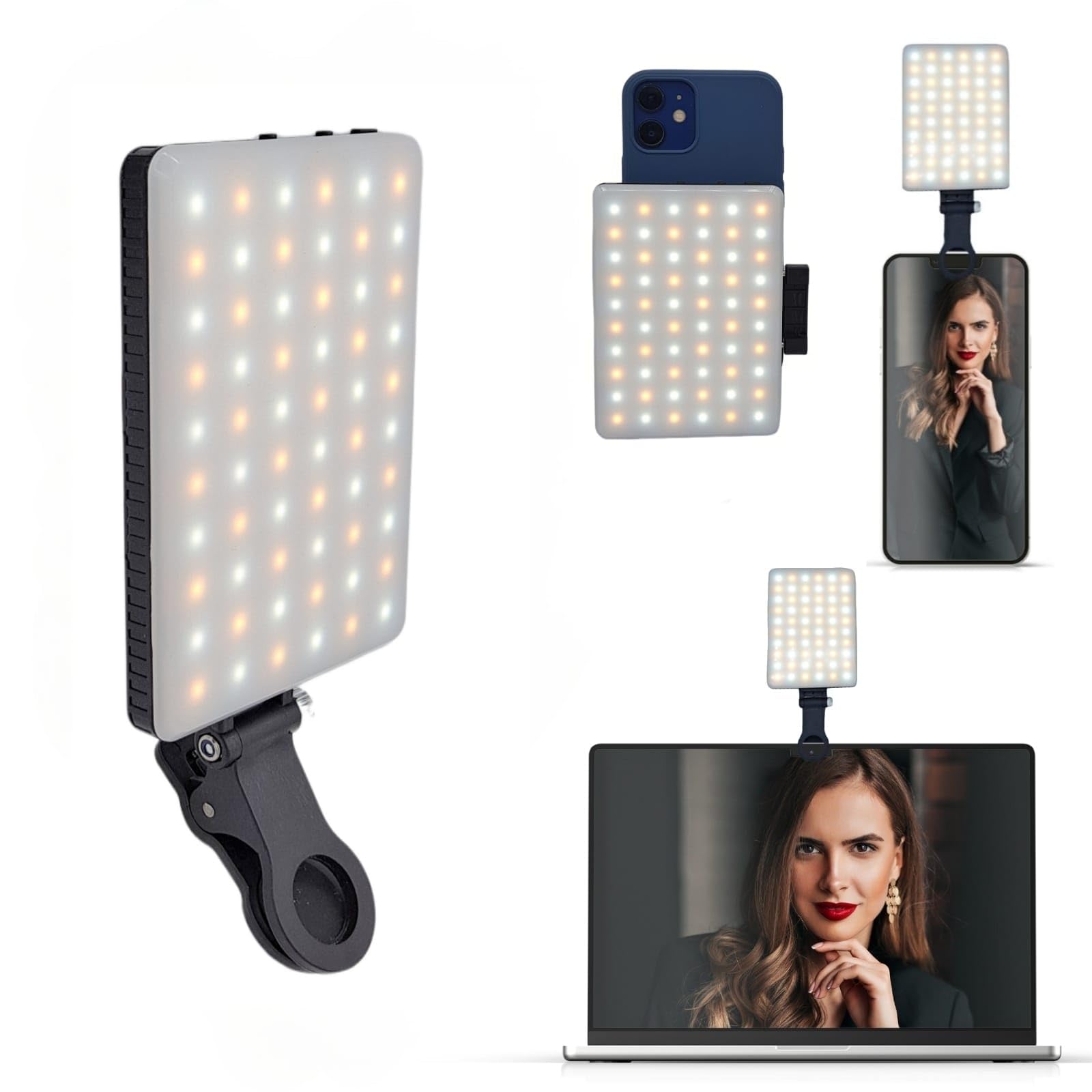 GottaHaveit Selfie Light - Phone Clip, Portable iPhone Light for Video Recording