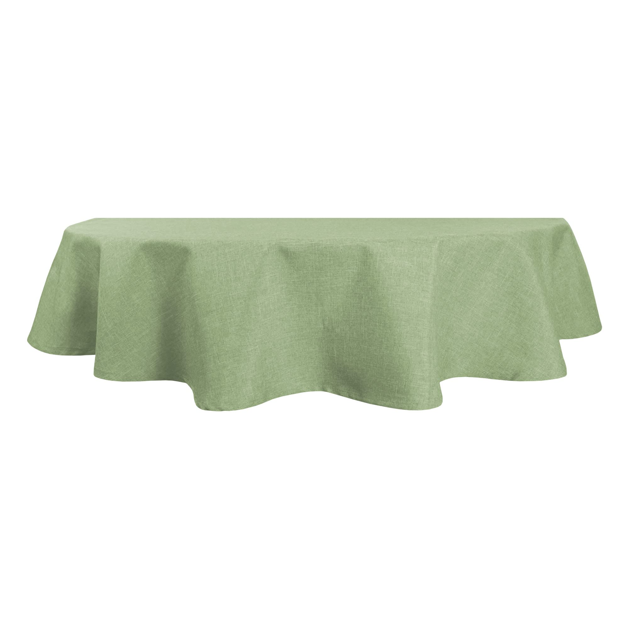 Tischdecke Oval 135x180 Cm – Leinenoptik Mit Lotuseffekt, Wasserabweisend, Bügelfrei & Abwischbar