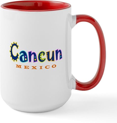 Vista 7 de CafePress Cancun - Taza grande de cerámica para café, 15 oz (15.0 fl oz)